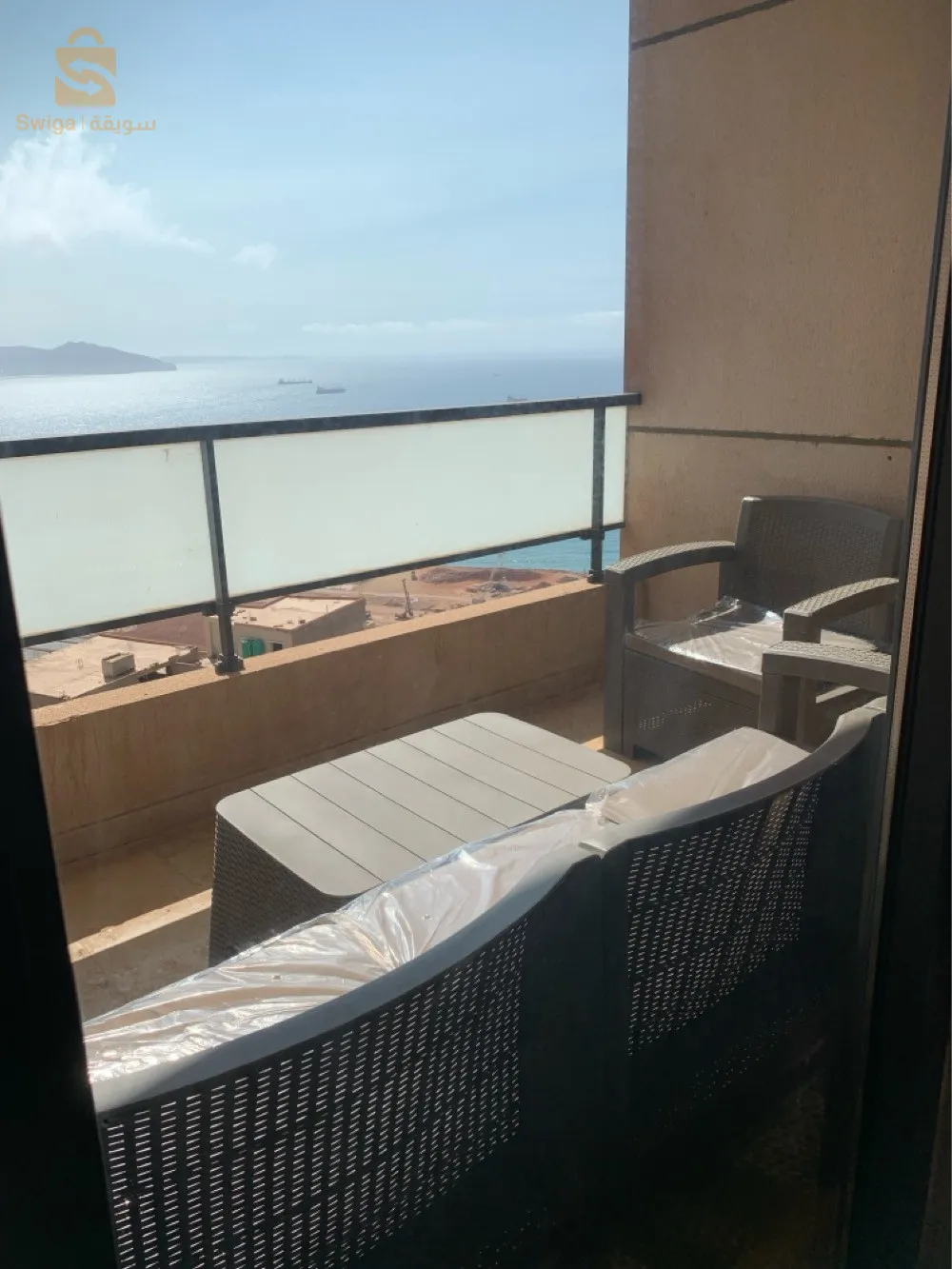 كراء باليوم شقة f4 مطلة على البحر