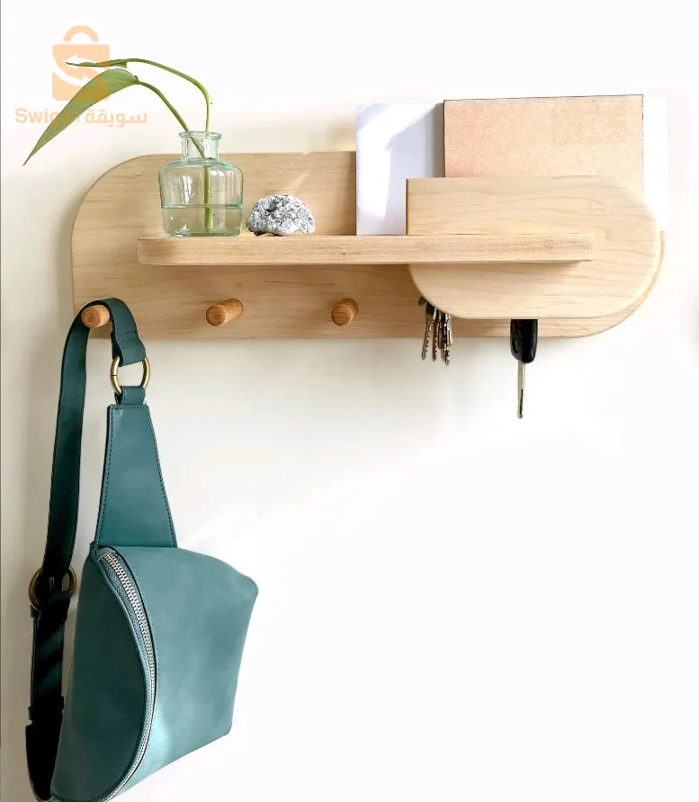 Rangement pour entrée en bois dur