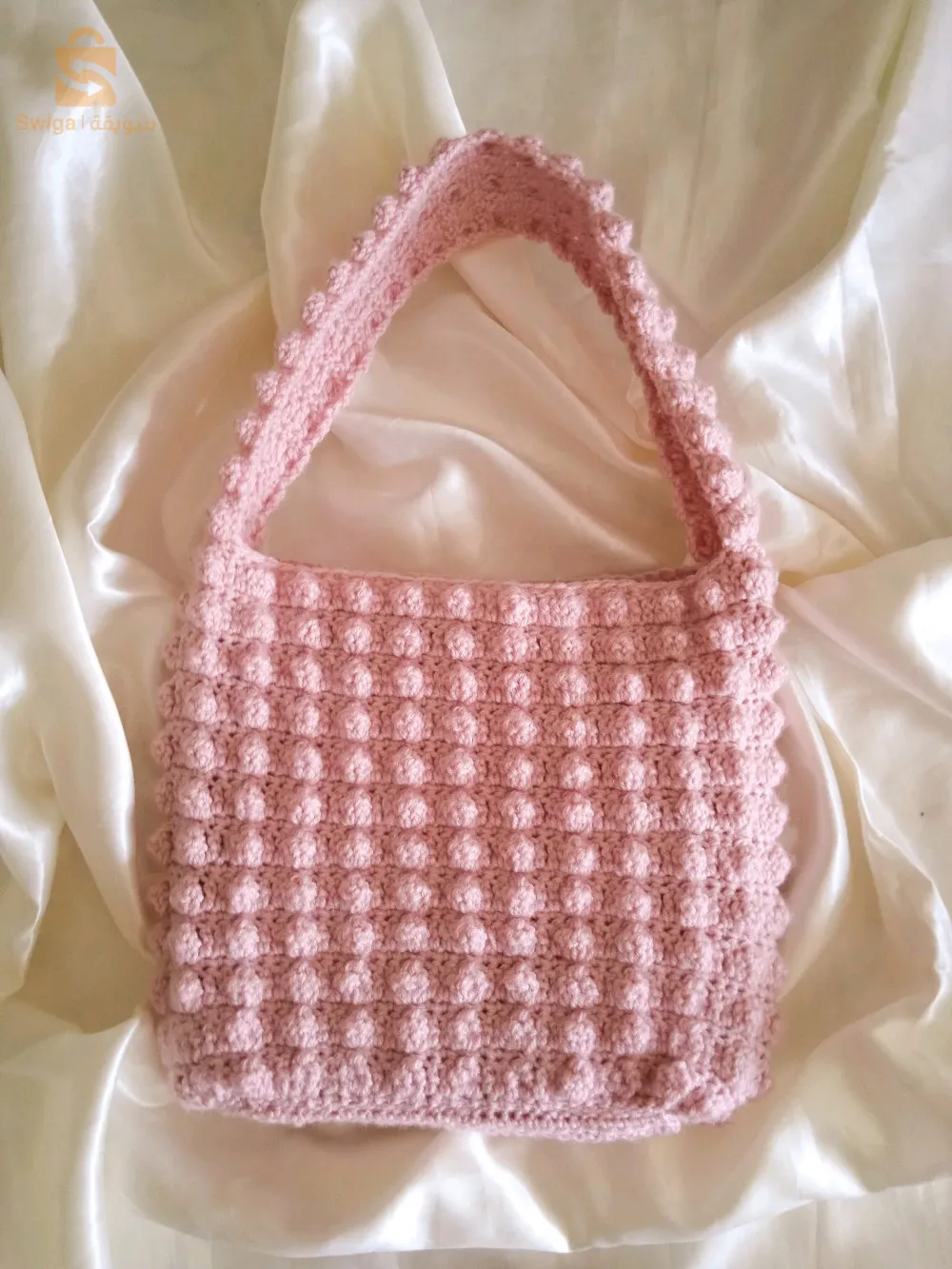 حقيبة الفشار بالكروشيه