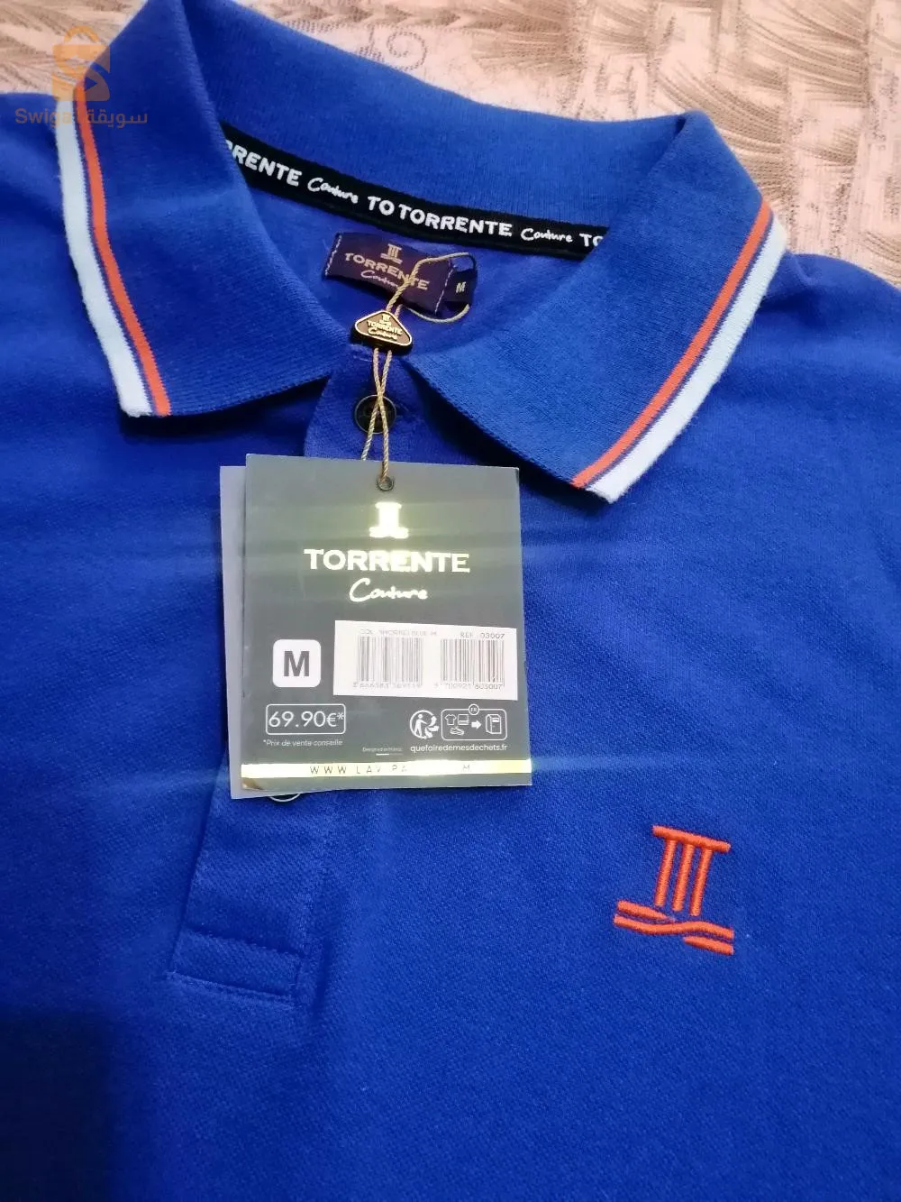 سلام عليكم تيشرت اورجنال بلوا لطي S وازرق لطي سطيف ويوجد توصيل M