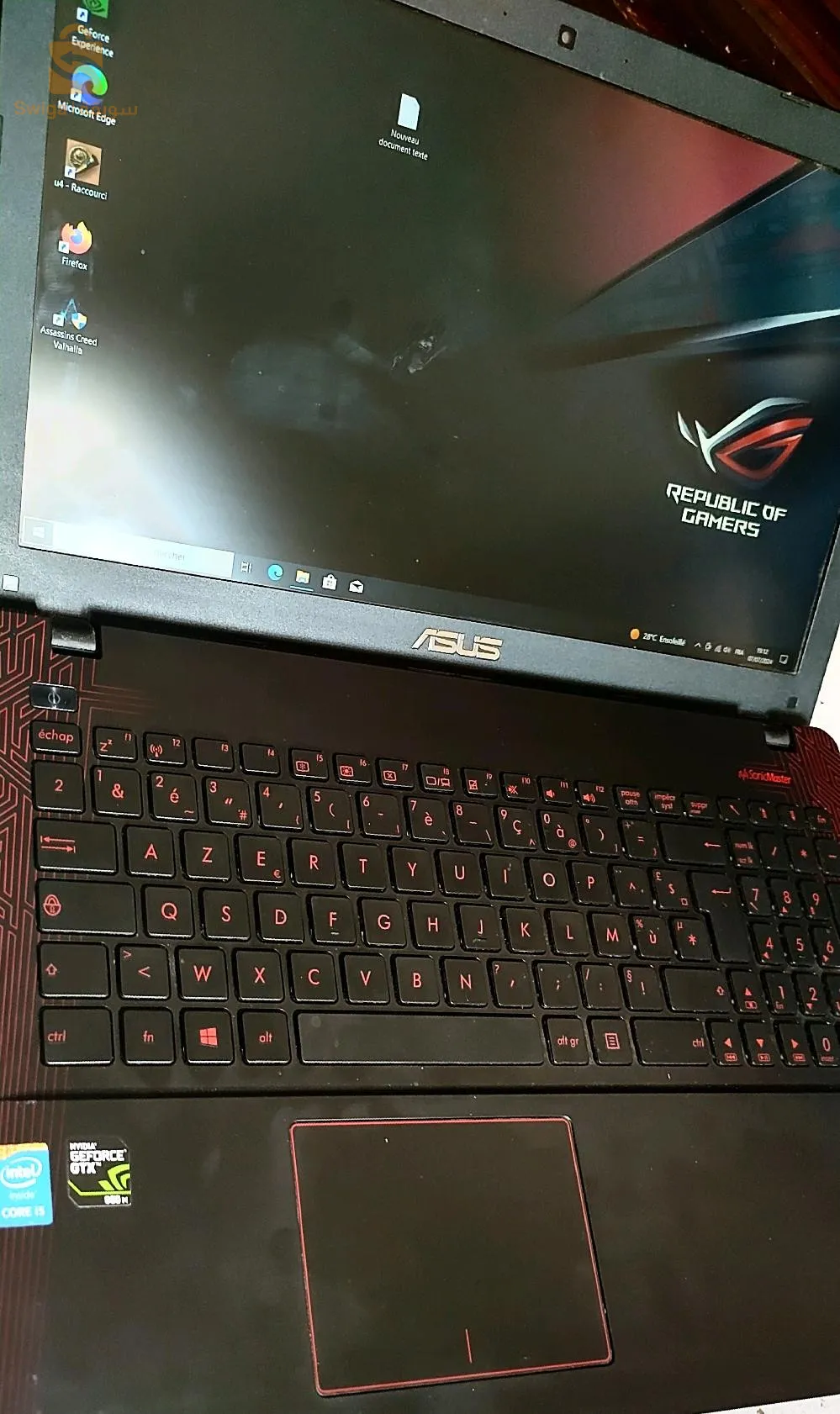 ASUS 12RAM 512 SSD GTX950 I5 4EME H