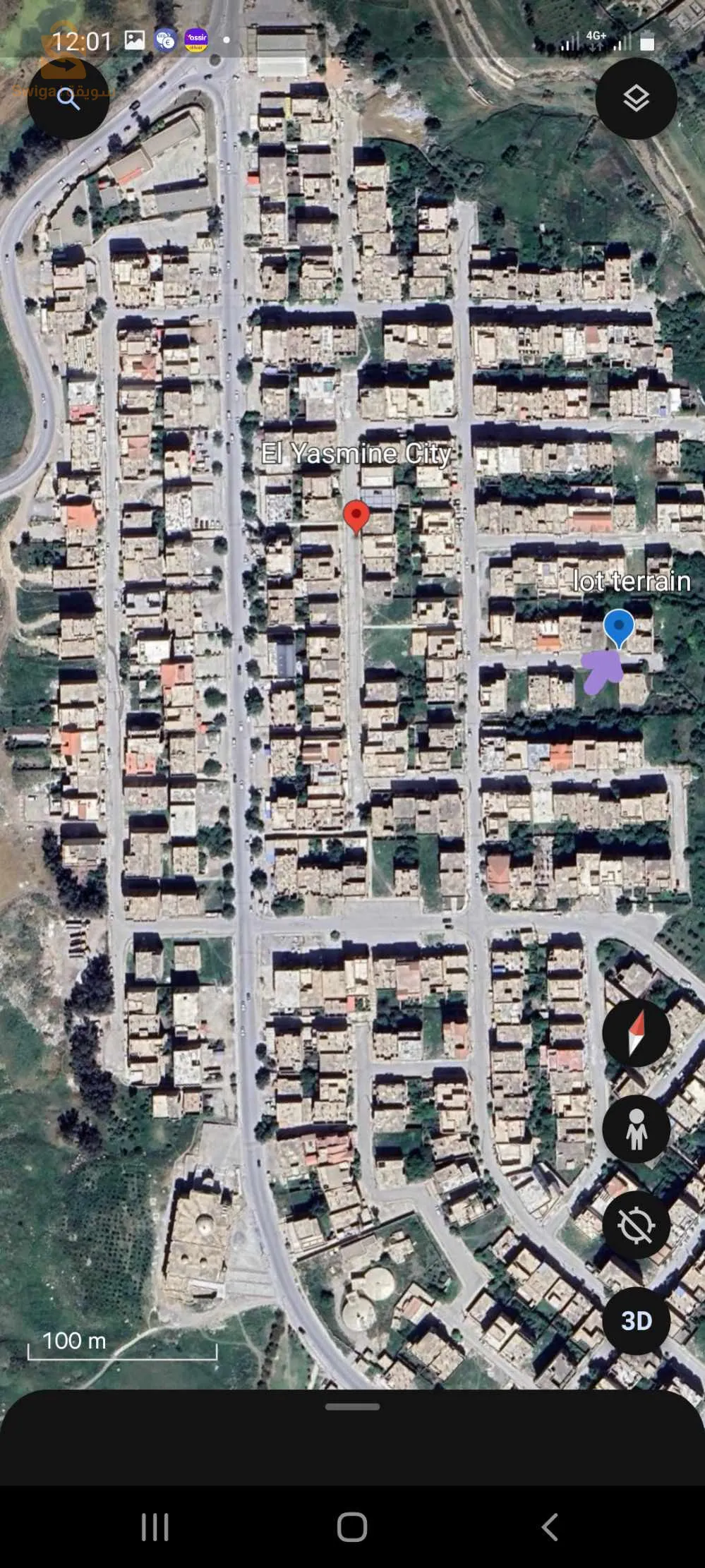 قطعة أرض( لوتيسمو)  مع دفتر عقاري بواجهتين ديديش مراد قسنطية 0560038286