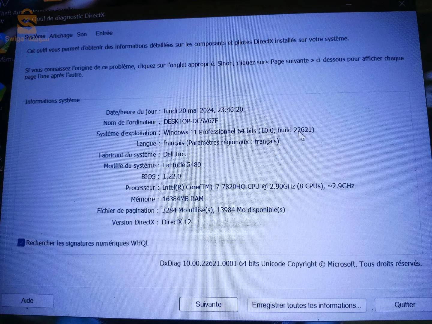 Laptop dell latitude 5480