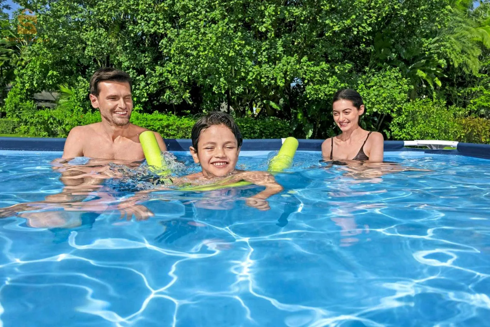 Piscine hors sol rectangle Steel Pro™ 300 x 201 x 66 cm