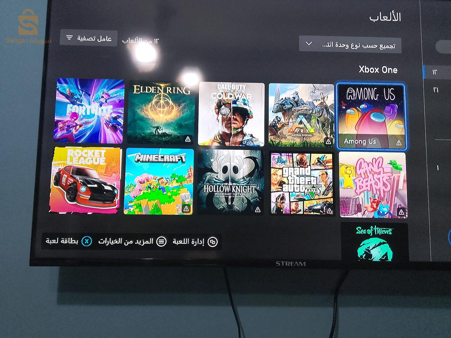 Xbox one s مع يد تحكم xbox séries s وبعض الالعاب