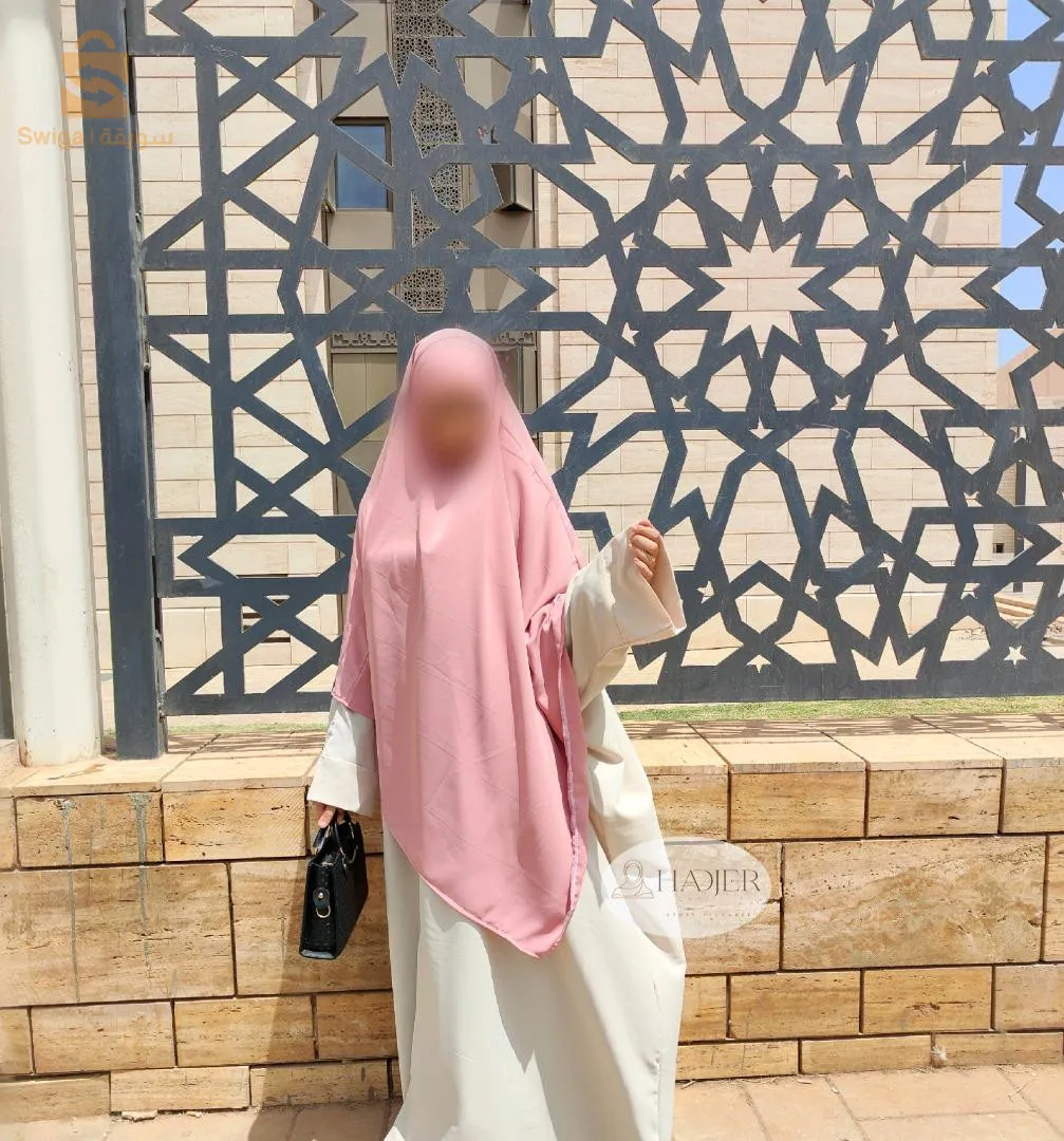 حجاب فضفاض مع إسدال طويل ✨️