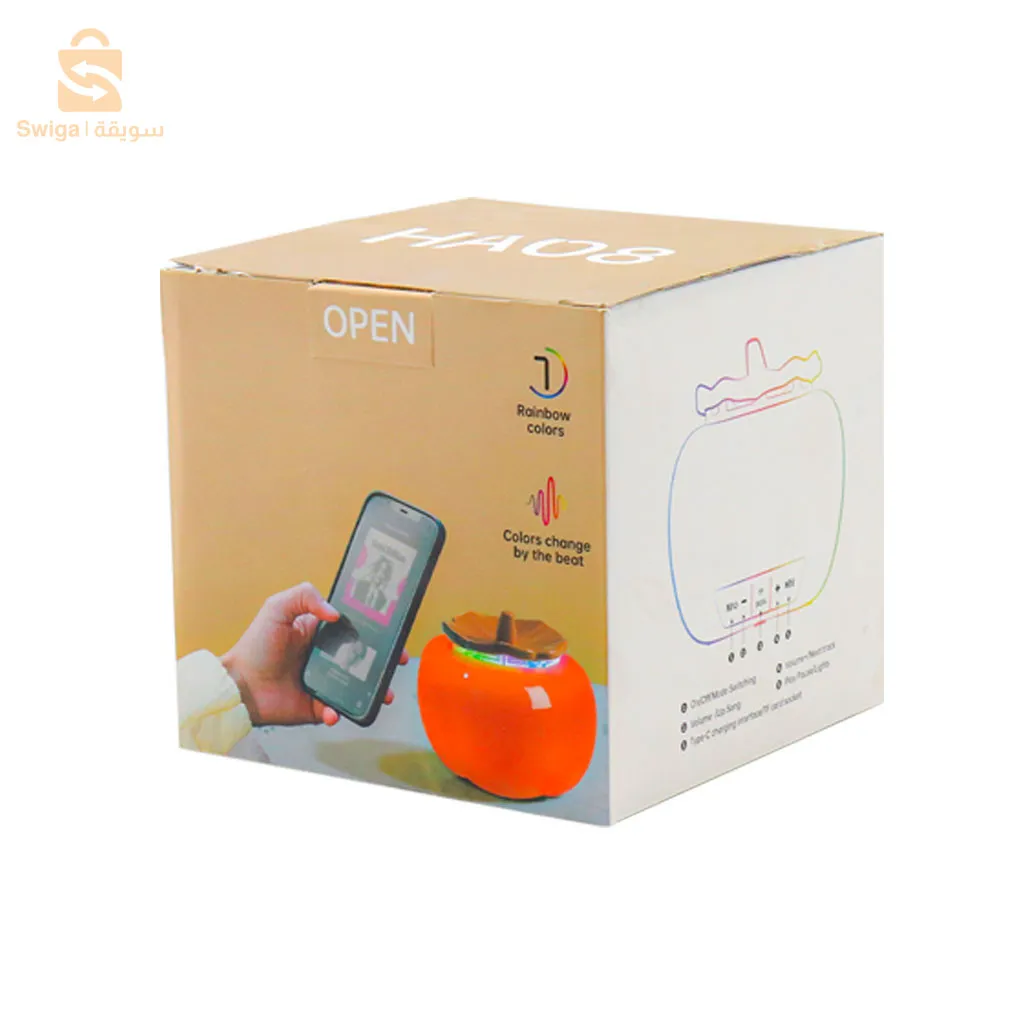 مكبر صوت بلوتوث قابل للشحن على شكل قرع، بطارية 1200 مللي أمبير$👍