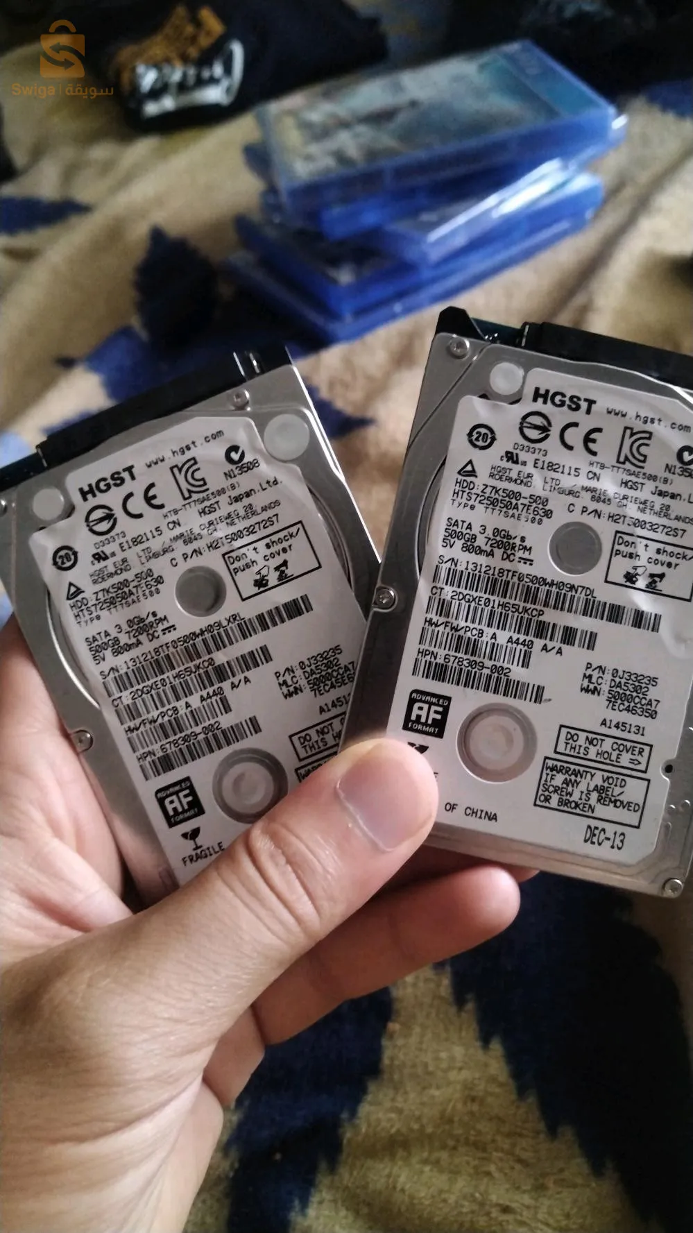 Deux disque dur hdd 500gk
Prix introuvable 6000da.