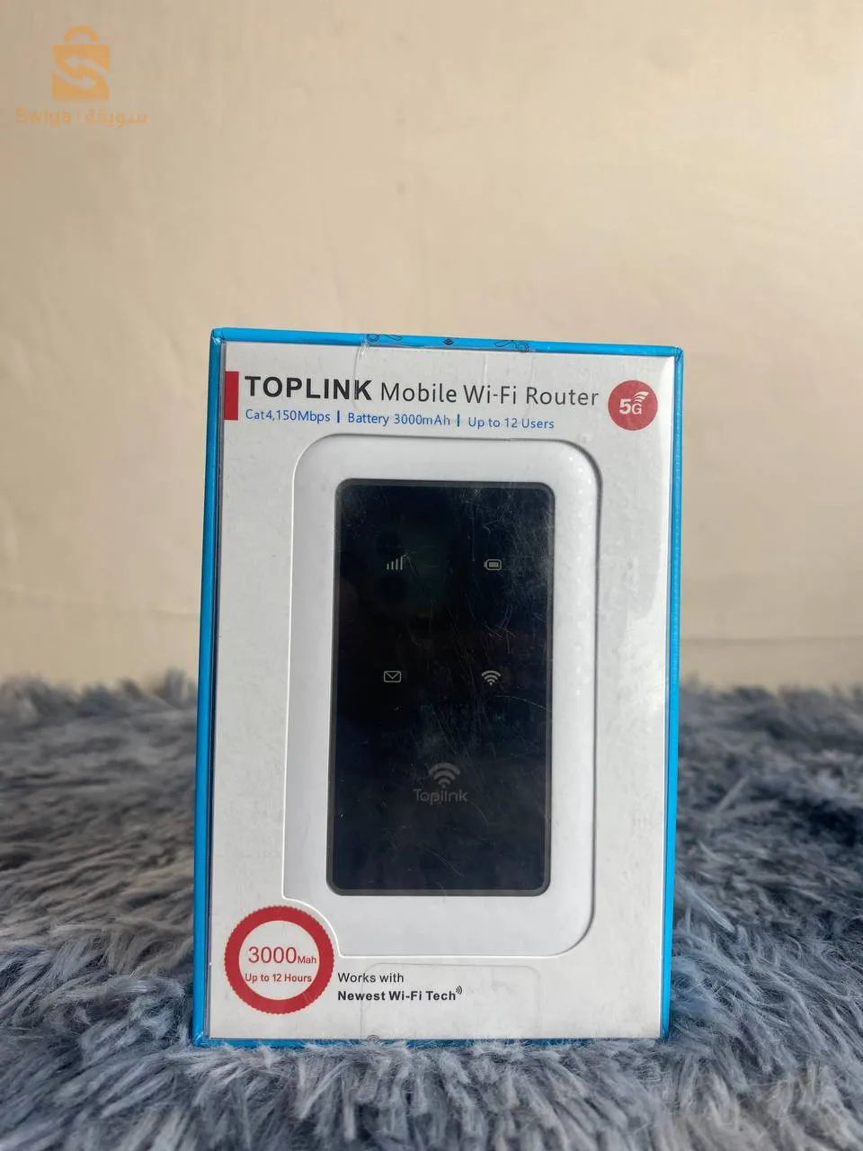 مودم واي فاي 5G محمول 4150 ميجابت في الثانية 3000 مللي أمبير في الساعة 12 مستخدمًا$👍
