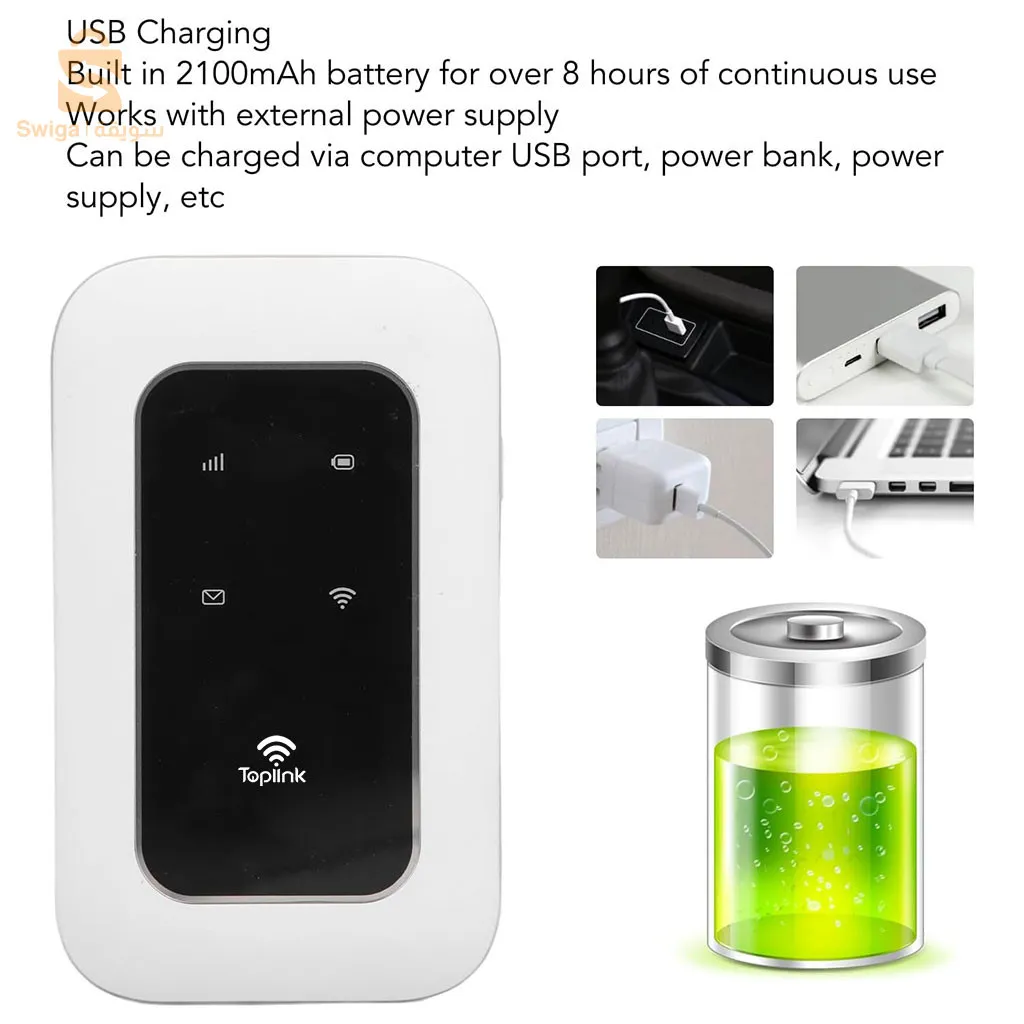 مودم واي فاي 5G محمول 4150 ميجابت في الثانية 3000 مللي أمبير في الساعة 12 مستخدمًا$👍