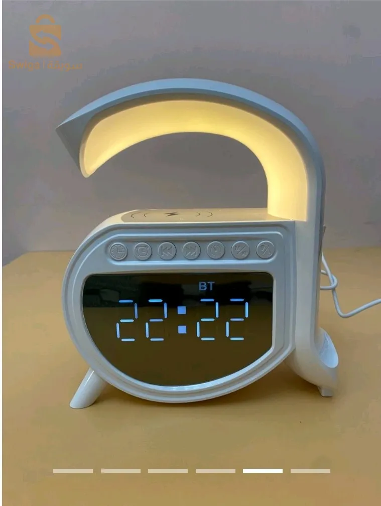 5en 1 ✅مكبر صوت /منبه/شارجور / بلوتوت صالح لجميع الهواتف للاندرويد و الايفون 🔥🔥