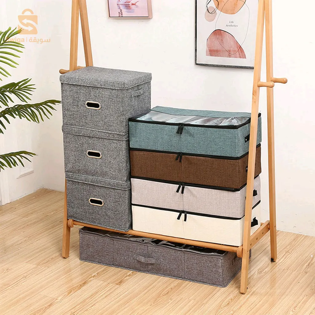 Box Rangement Chaussure 1Pcs Linge de coton robuste et durable منظم الاحذية ✨️💞