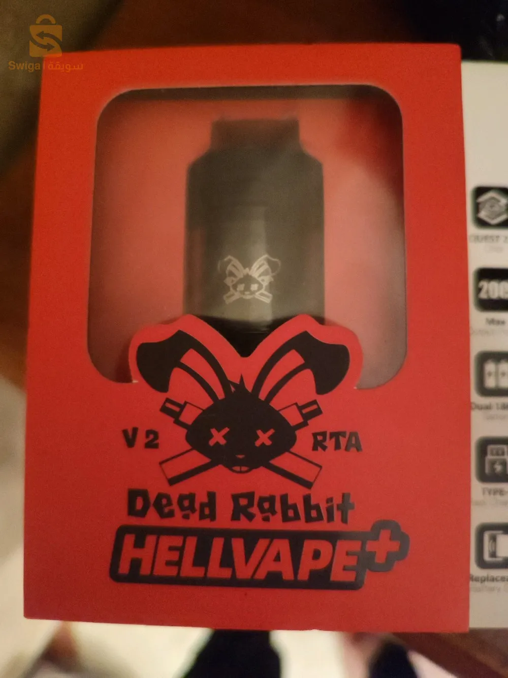 box cigarette électronique Thelema lostvap 200w atomiseur DeadRabbit Hellvape v2