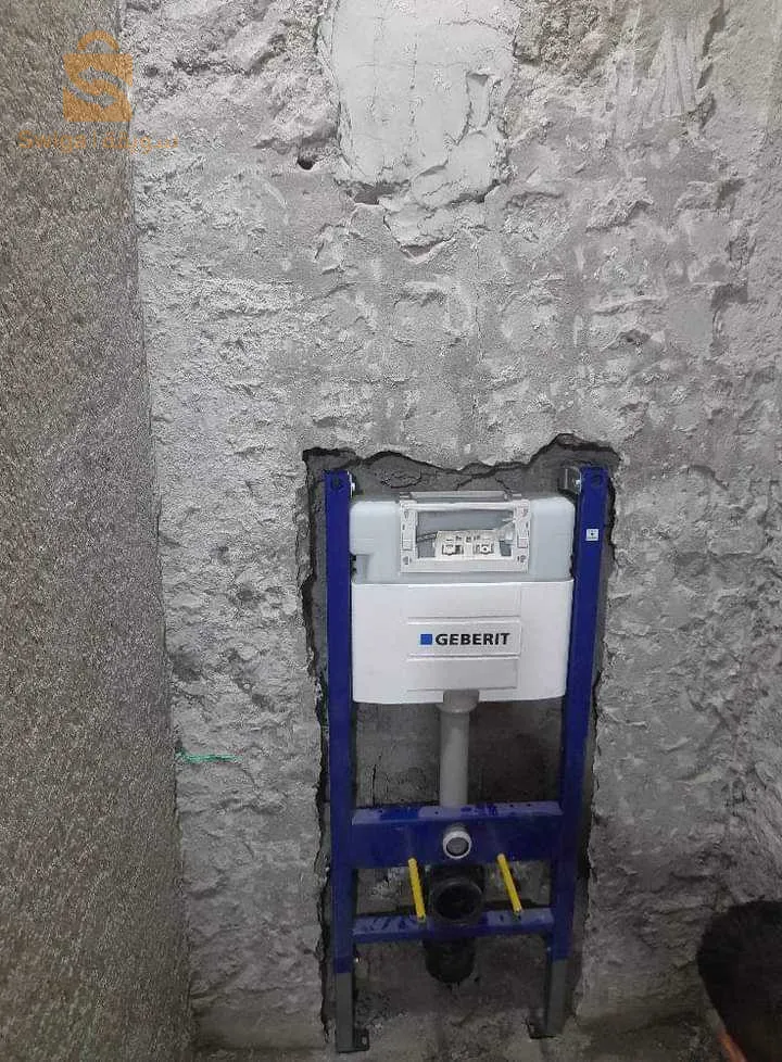 Installation of water, gas, sewage and central heating pipes