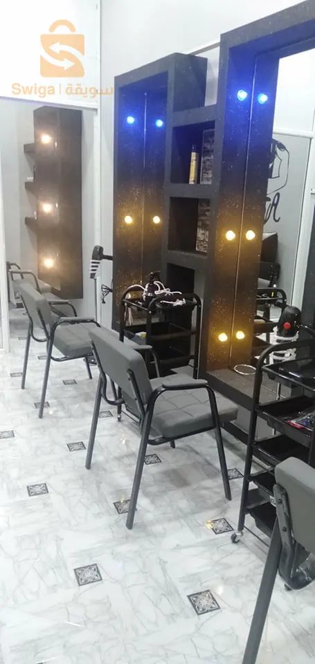 محل مجهز للحلاقة