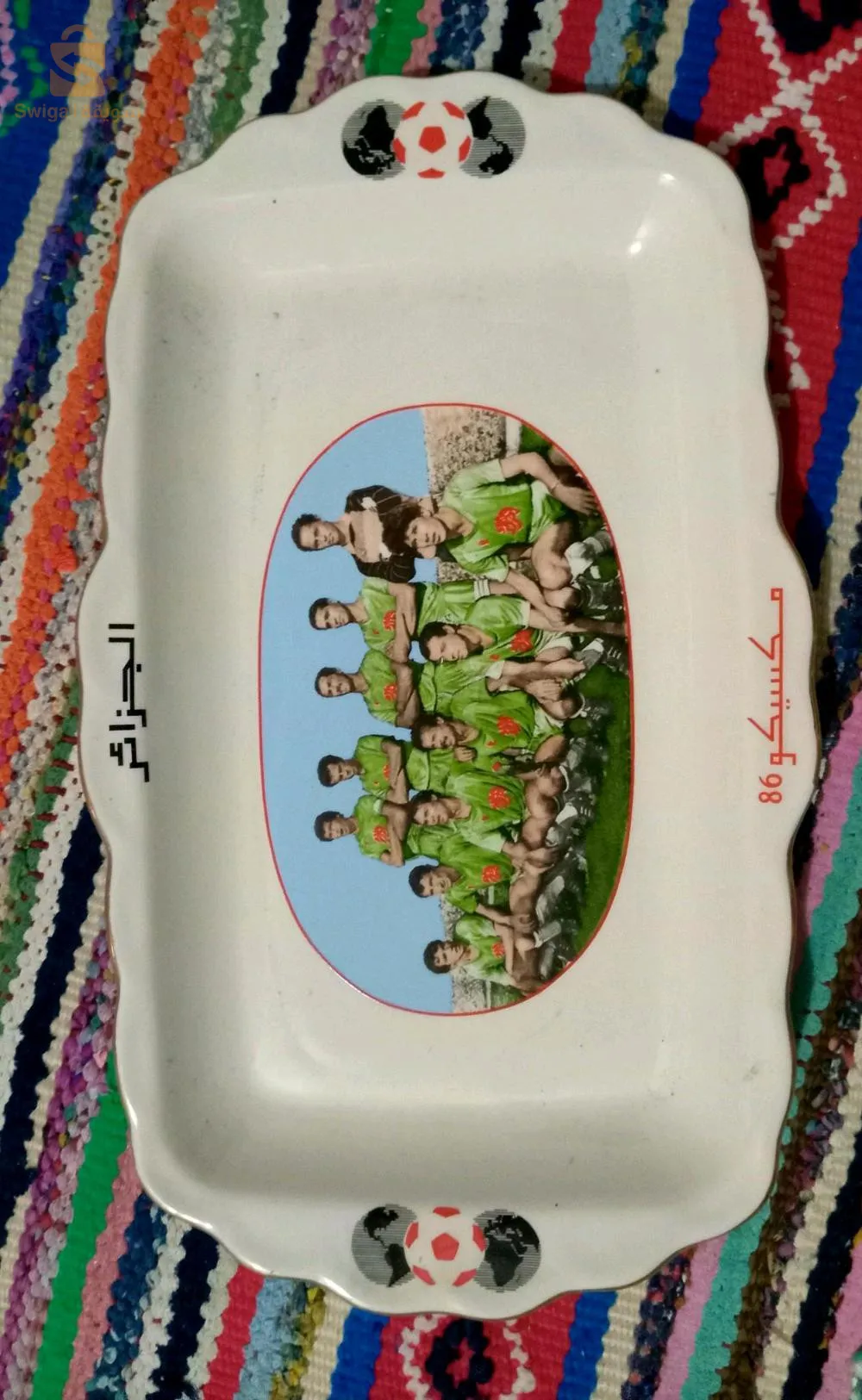 assiette coupe du monde Mexique 1986