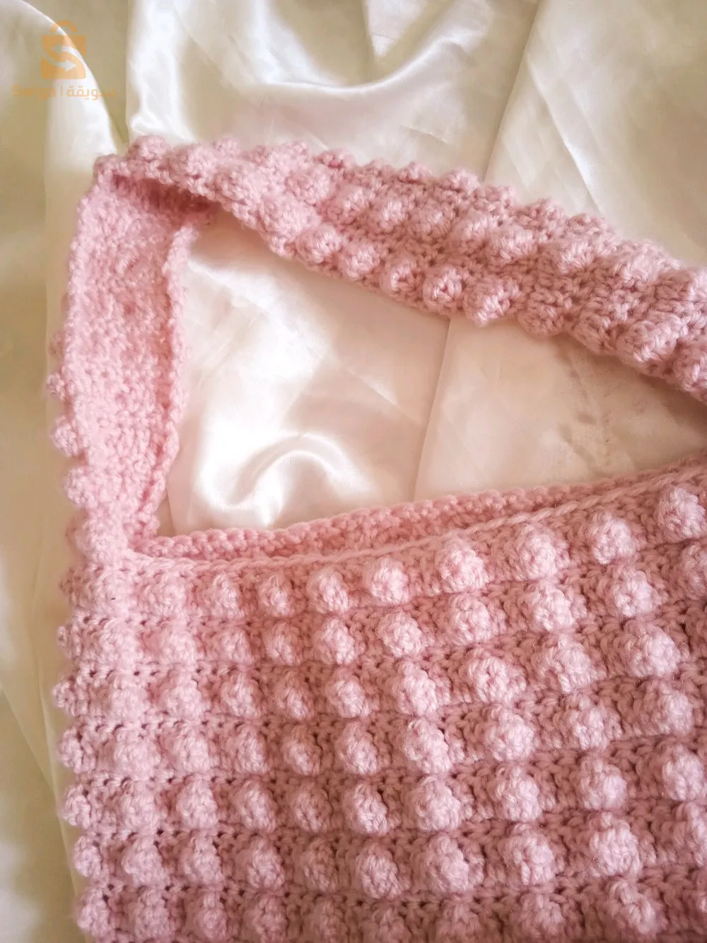 حقيبة الفشار بالكروشيه