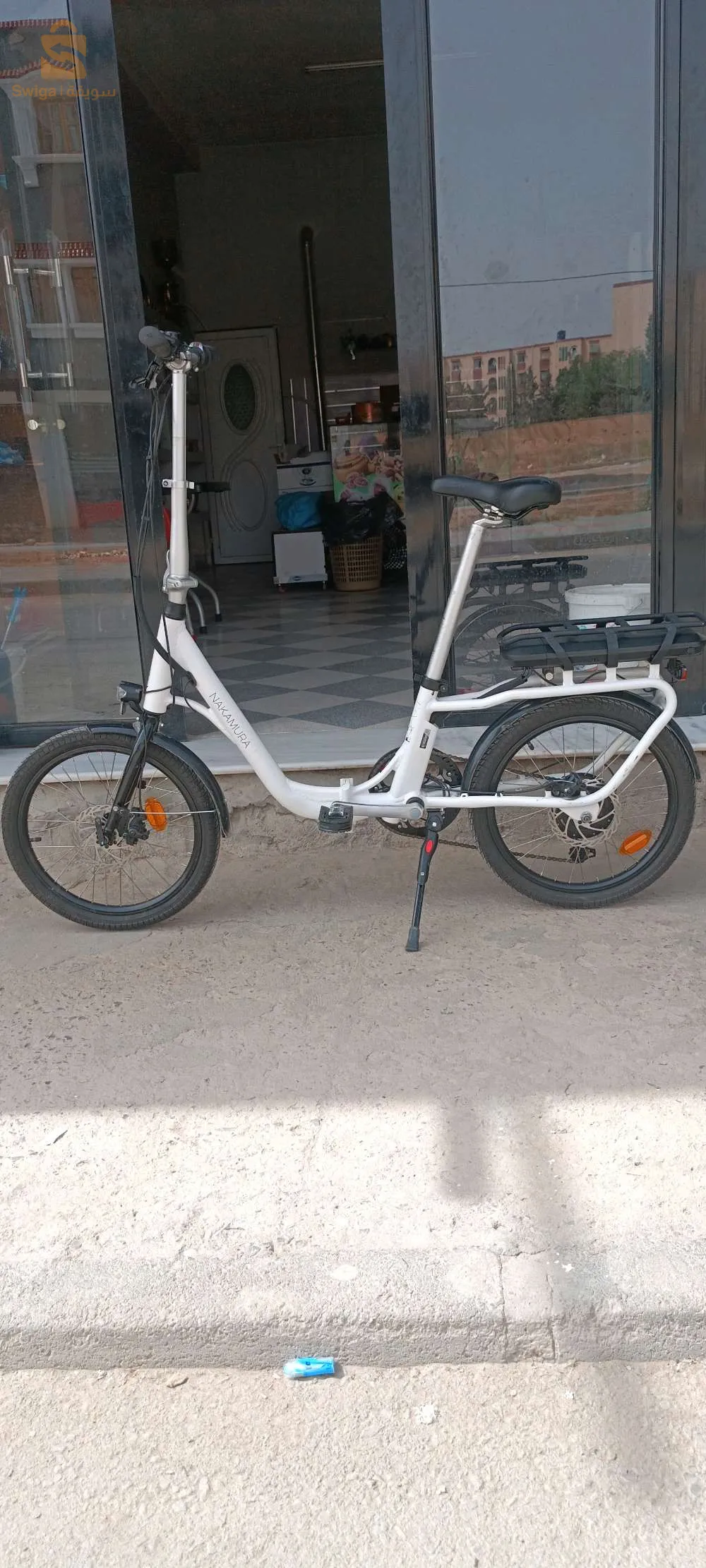 Vélo électrique pliant Nakamura E- FLEX 2.0 blanc avec chargeur original état 10/10