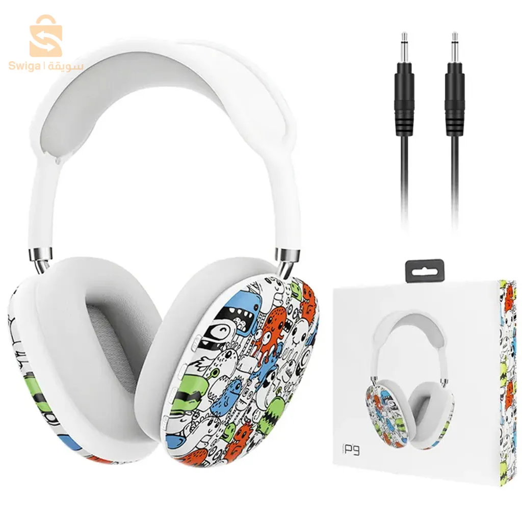 P9 Graffiti Casque Bluetooth Sans Fil V5.0 💢سماعات 💢