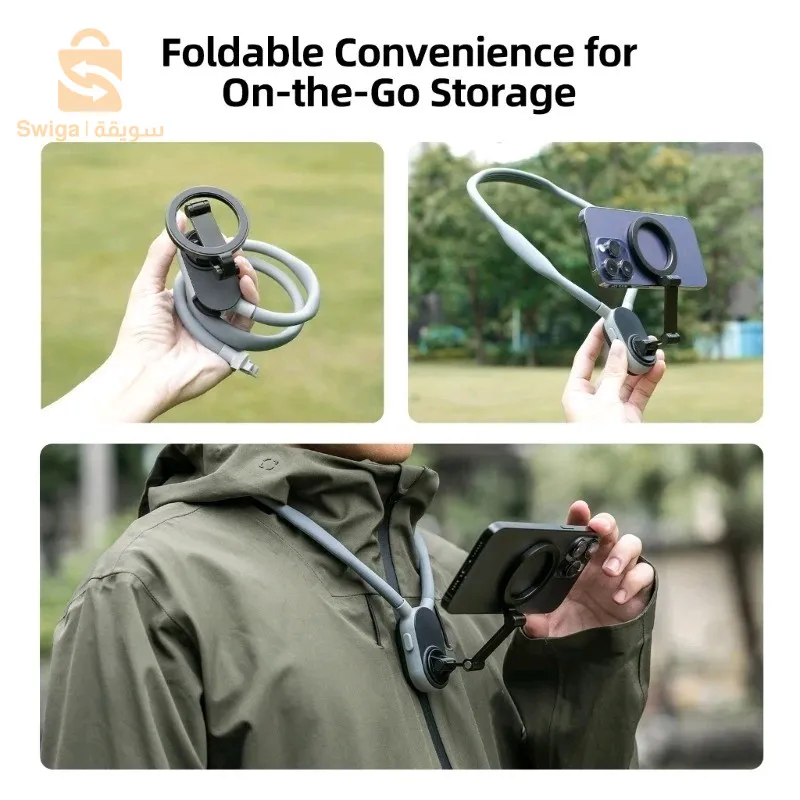 دعم التعليق المغناطيسي على الرقبة، تصوير الفيديو على هاتف POV لتصوير كاميرا الحركة$👍