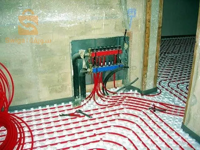 تركيب انابيب الماء والغاز والصرف الصحي والتدفئة المركزية