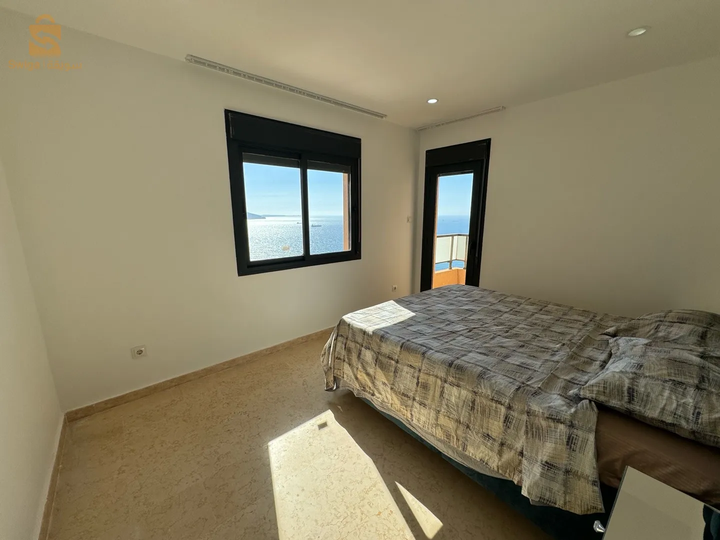 كراء باليوم شقة f4 مطلة على البحر