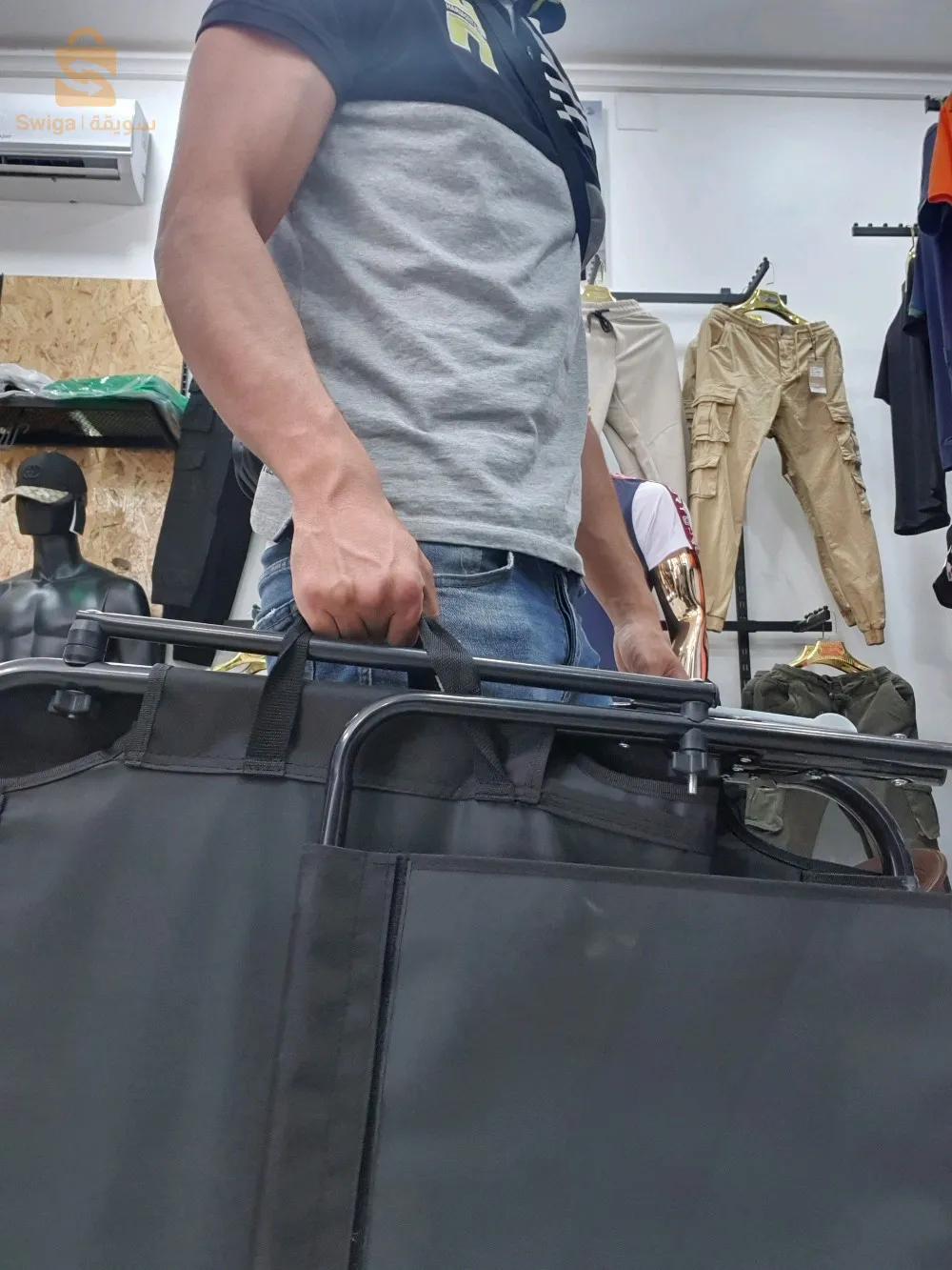 كرسي البحر مزود بمظلة