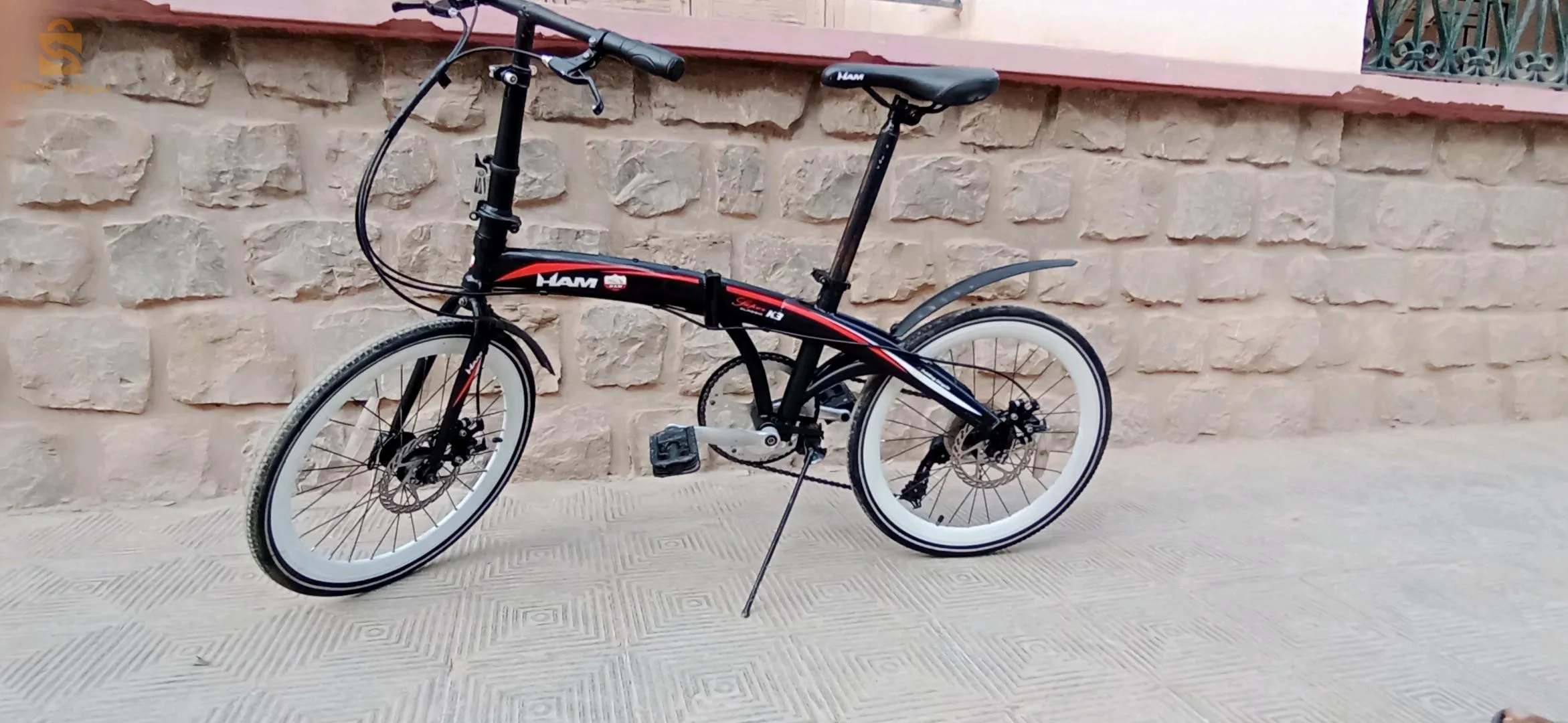 vélo pliante HAM avec ses pneus d'origine