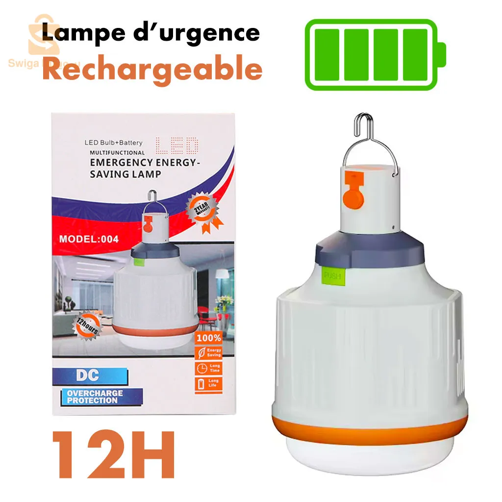 Lampe D’urgence Rechargeable 12h Temps d’utilisation