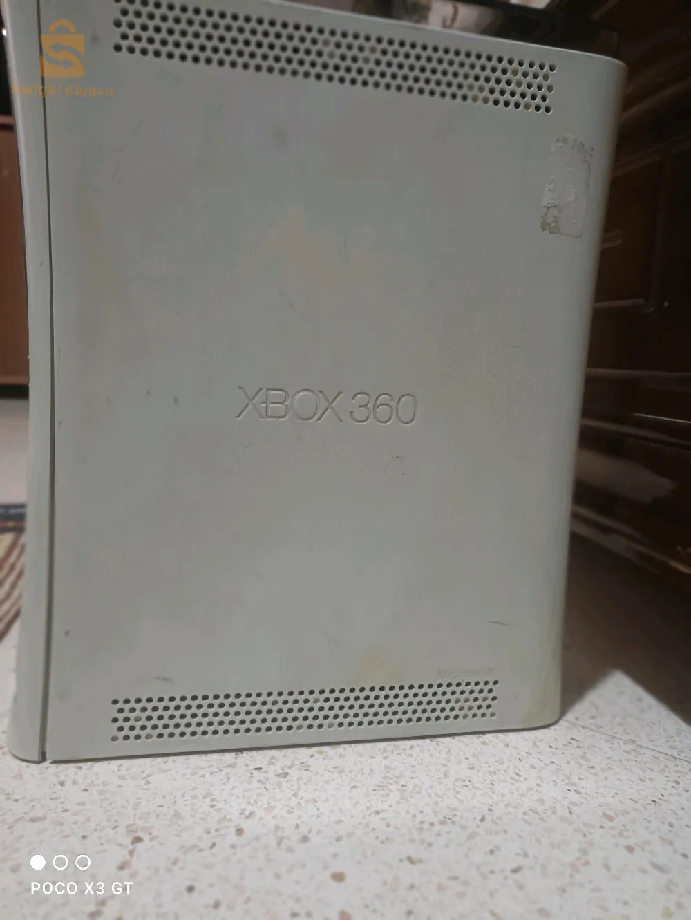 Xbox 360 فيه 120 جيڨا11لعبةمعاه زوج مانيتات وحدة سون فيل مع شورجارها ووحدة فيلمعاه قشو كامل