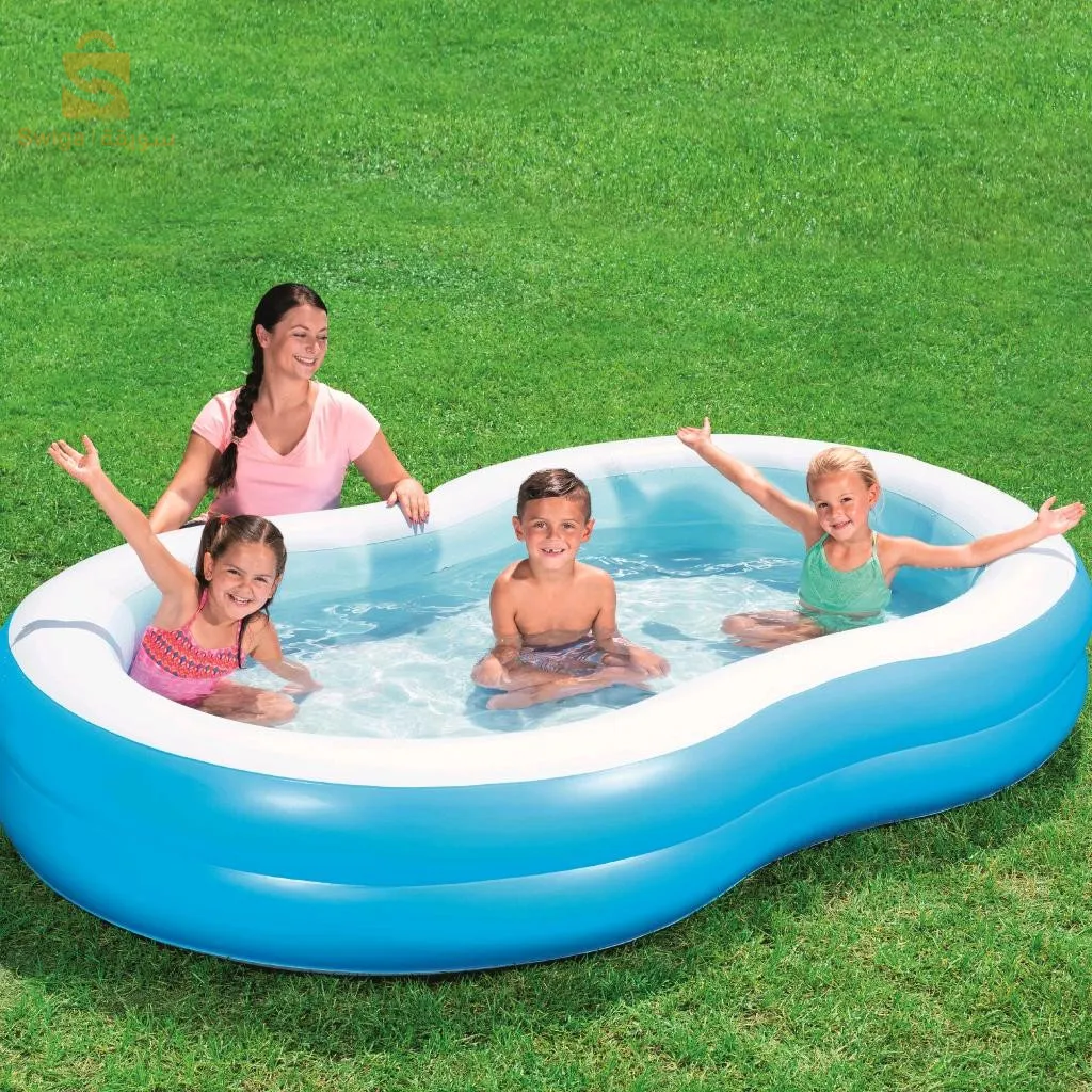 Piscine Gonflable Pour Enfants 262 x 157 x 46 cm Bestway#54117$🤍8