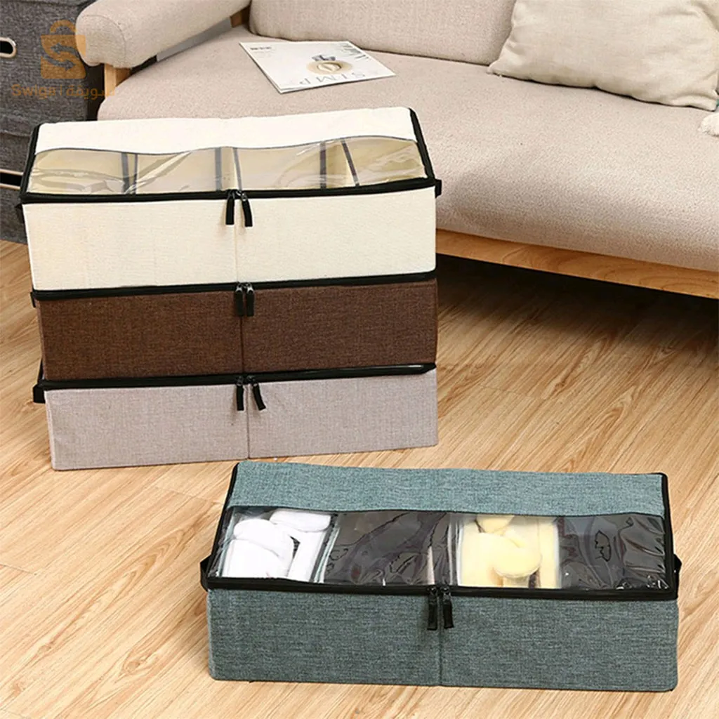 Box Rangement Chaussure 1Pcs Linge de coton robuste et durable منظم الاحذية ✨️💞