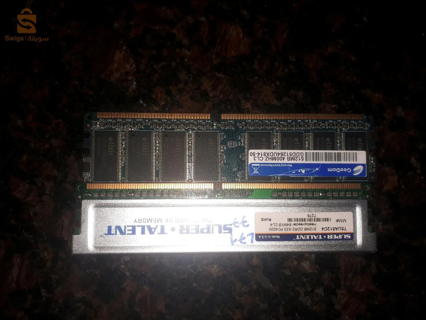 les ram ta3 pc jdd ddr2/3/4