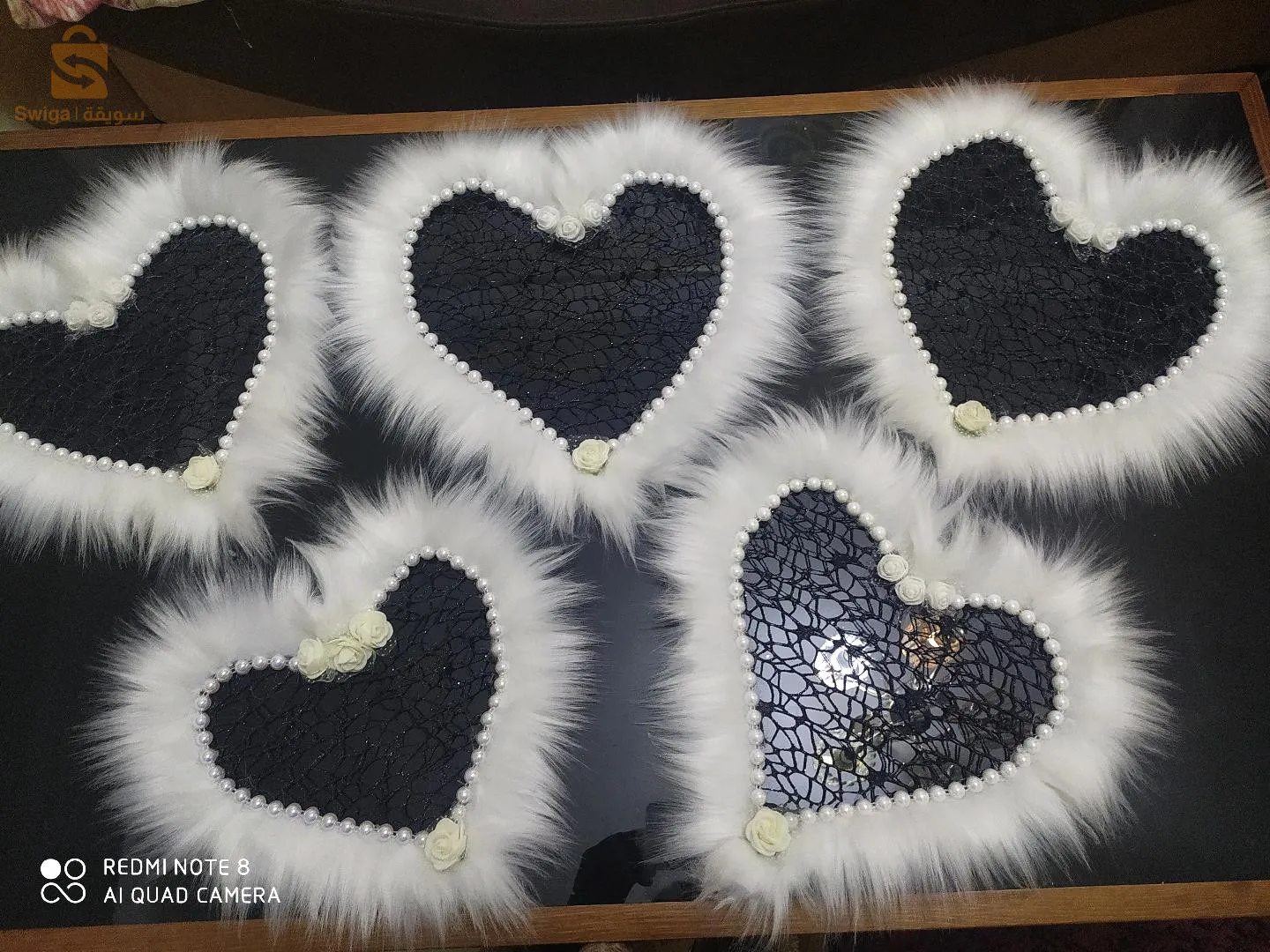 série de napperon , plateau miroir