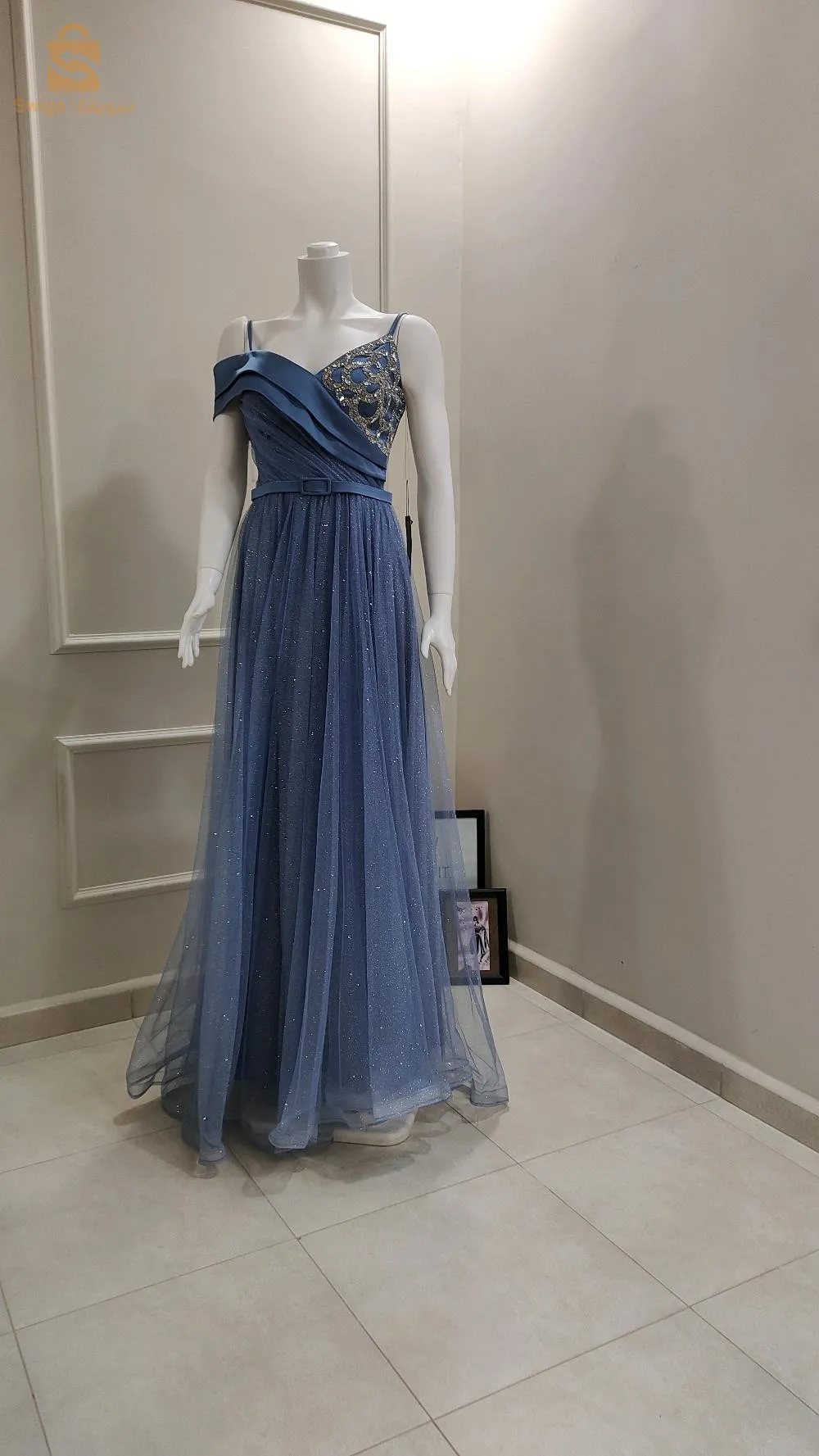 robe soirée princesse bleu ciel ✨
روب صواري رائعة أصلية تركية جديدة 
 التوصيل 58 ولاية 0551621340