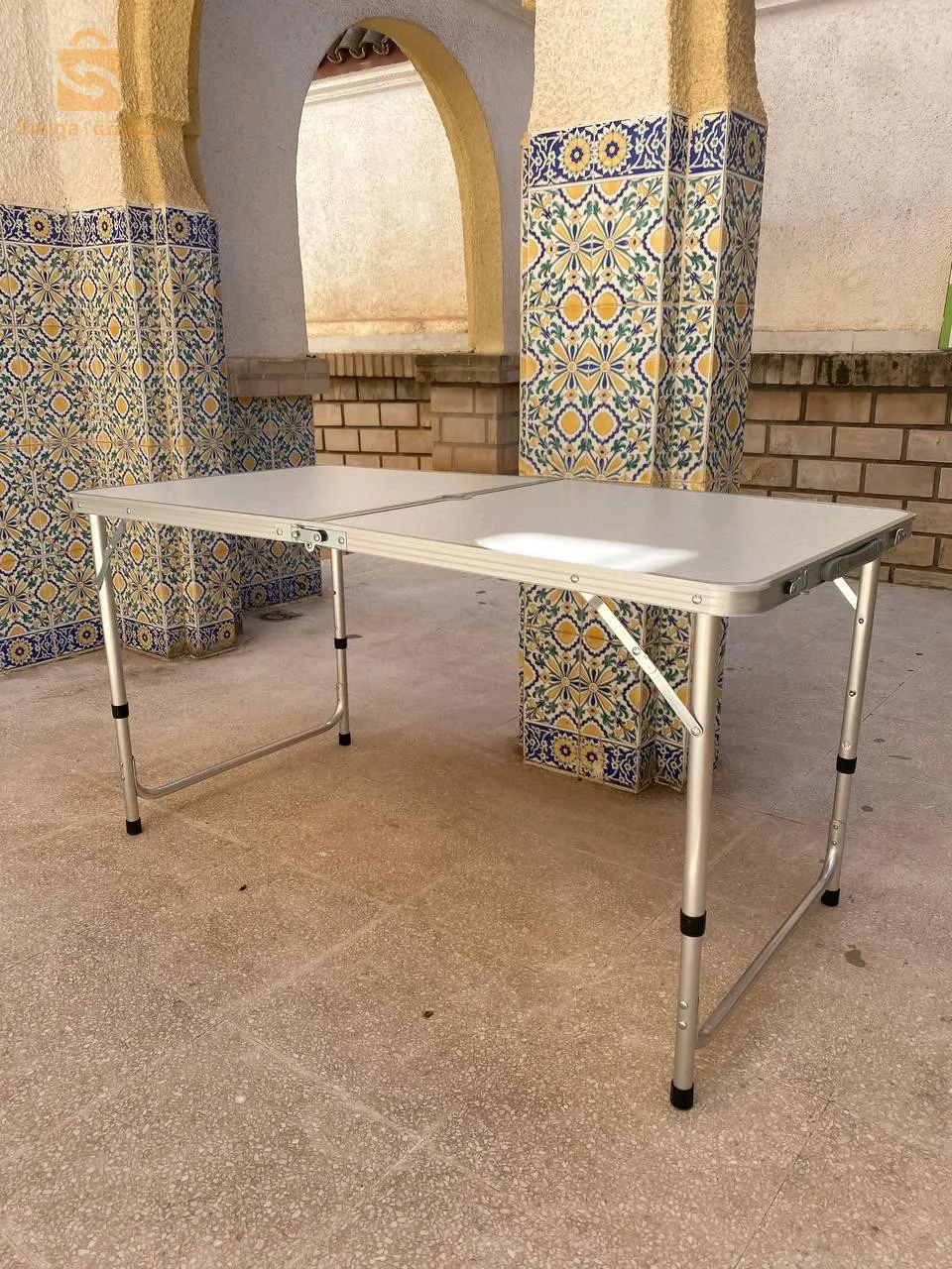 Table pliante valise Portable en métal aluminium 120 x 60 x 70
