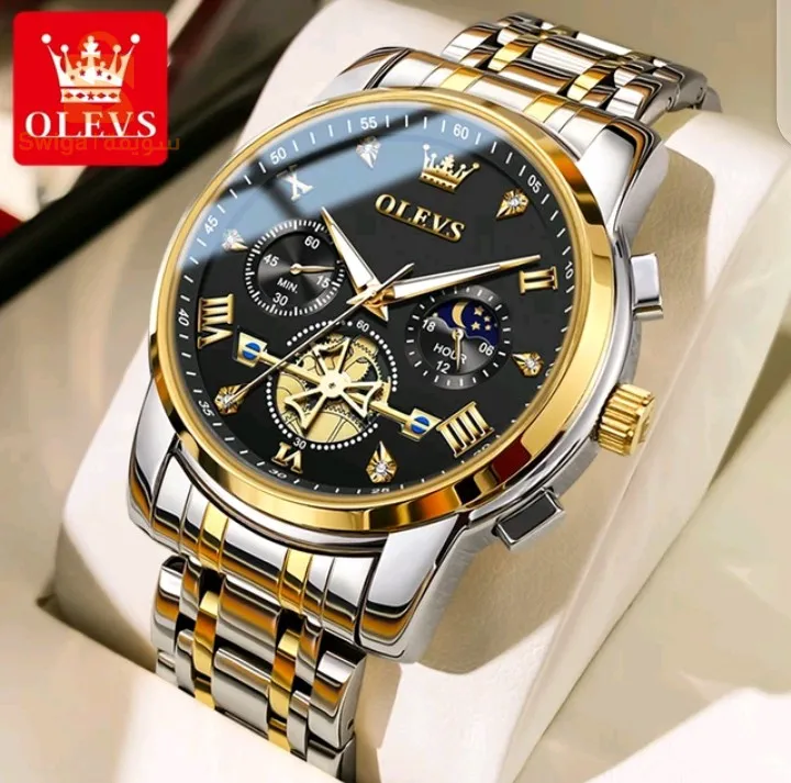 الإصدار الأخير من ساعة OLEVS العالمية ساعة يد ميكانيكية للرجال ، الفولاذ OLEVS المقام للصدأ حزام ساعة،مقاوم للماء ساعة عمل ،تقويم الهيكل العظمي ، متوفرة في كل الأشكال ، مرحبا بالجميع ❤️