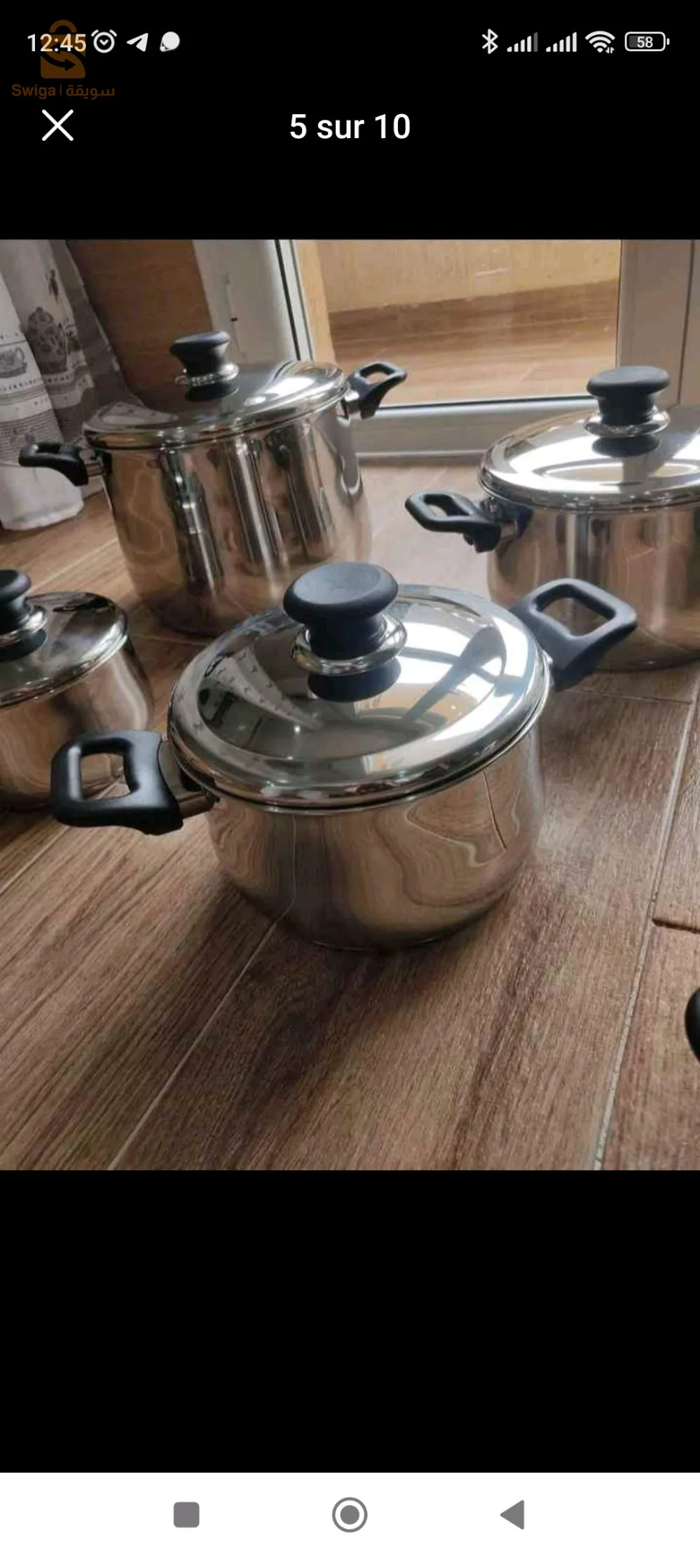 serie de marmite BAVARIA inox 18/10 double fond (ثقال) kaba🇮🇹