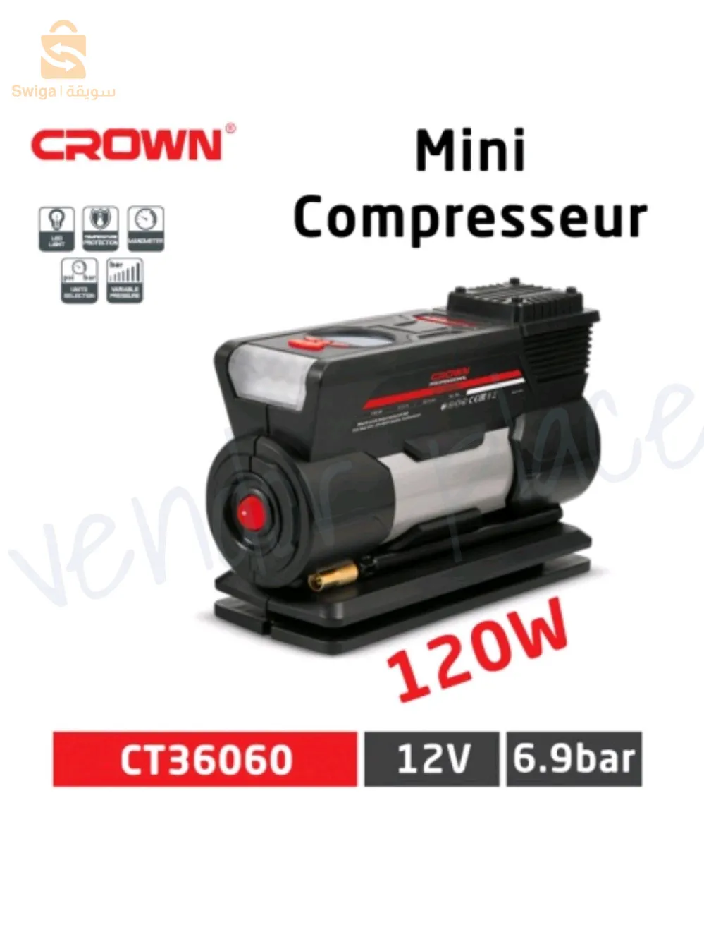 compresseur crown ct36060 /12v