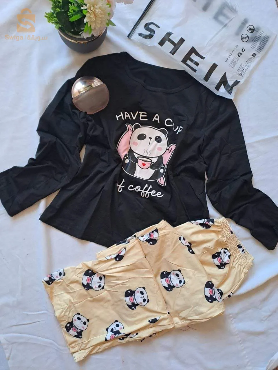 بيجامات خريف امبورطاسيون مارك  shein original لبستها هايلة بزاف 🥰🥳 التوصيل متوفر مرحبا بكم