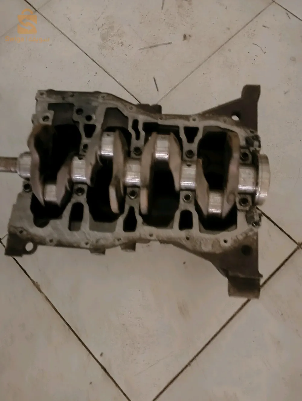 Bloc moteur avec vilebrequin