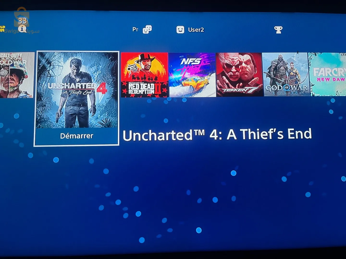 ps4 pro 
1to
8jeux 
1 manette