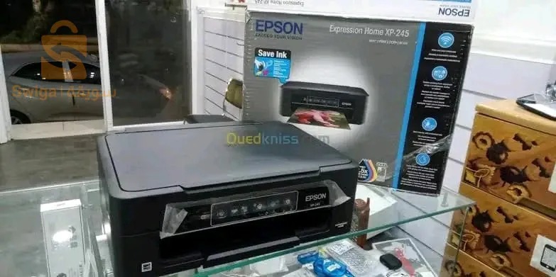 طابعة للبيع نوع EpSon   xp  245
الخصائص
نسخة طبق الأصل ملون +عادي 
تسكاني
متواجدة بها خاصية الويفي

مهتم اتصل على الرقم 0696403861 ☎️
