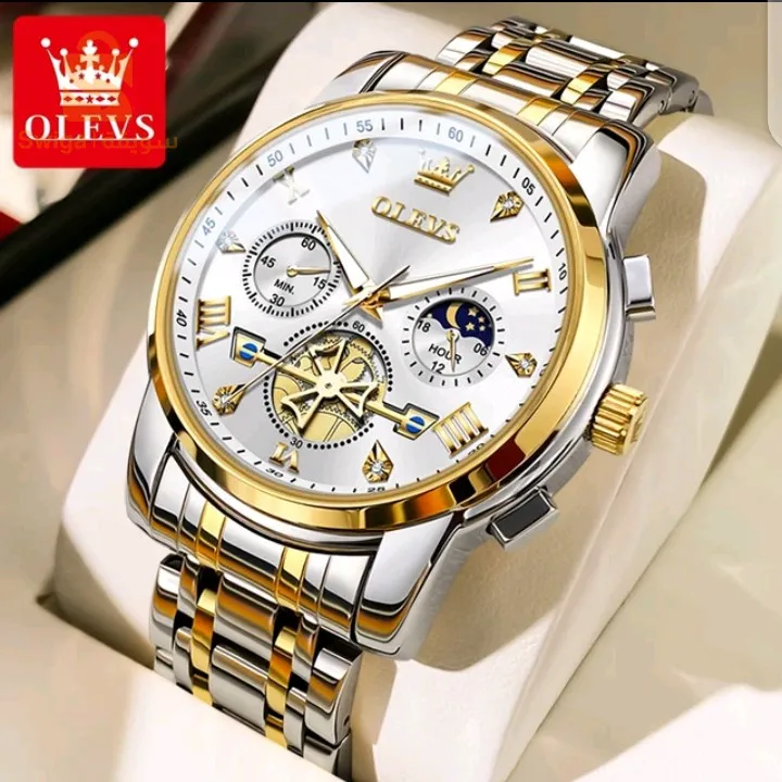 الإصدار الأخير من ساعة OLEVS العالمية ساعة يد ميكانيكية للرجال ، الفولاذ OLEVS المقام للصدأ حزام ساعة،مقاوم للماء ساعة عمل ،تقويم الهيكل العظمي ، متوفرة في كل الأشكال ، مرحبا بالجميع ❤️