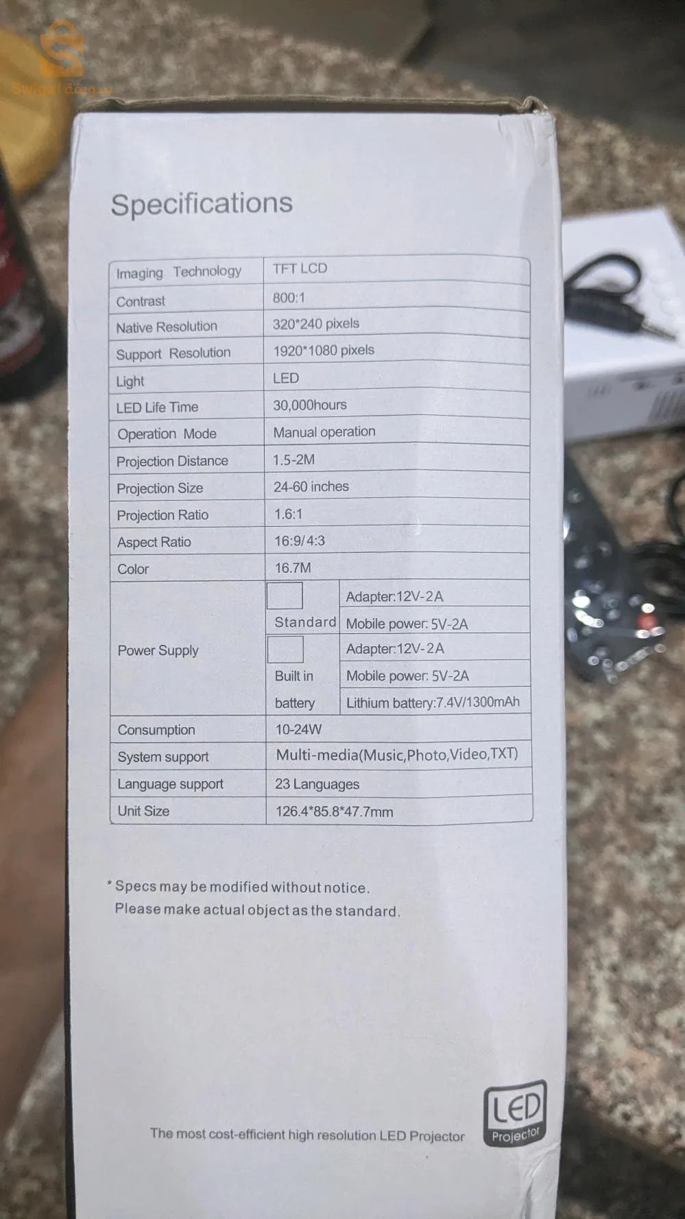 لاد بروجكتور