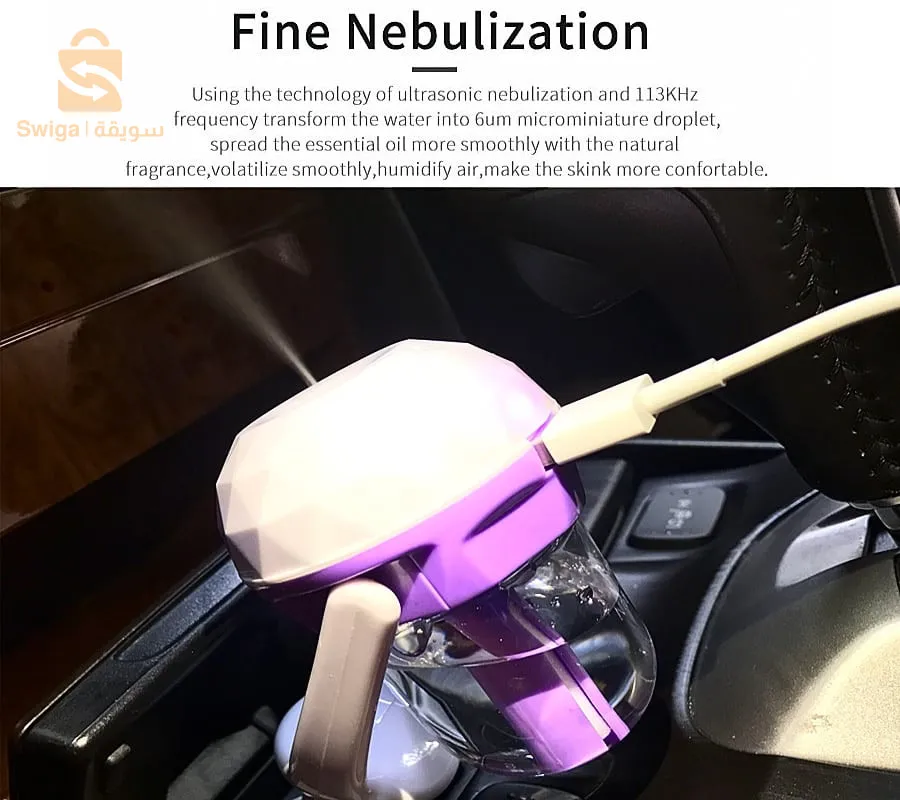 2in1 شاحن USB مرطب الهواء بالبخار للسيارة$👍