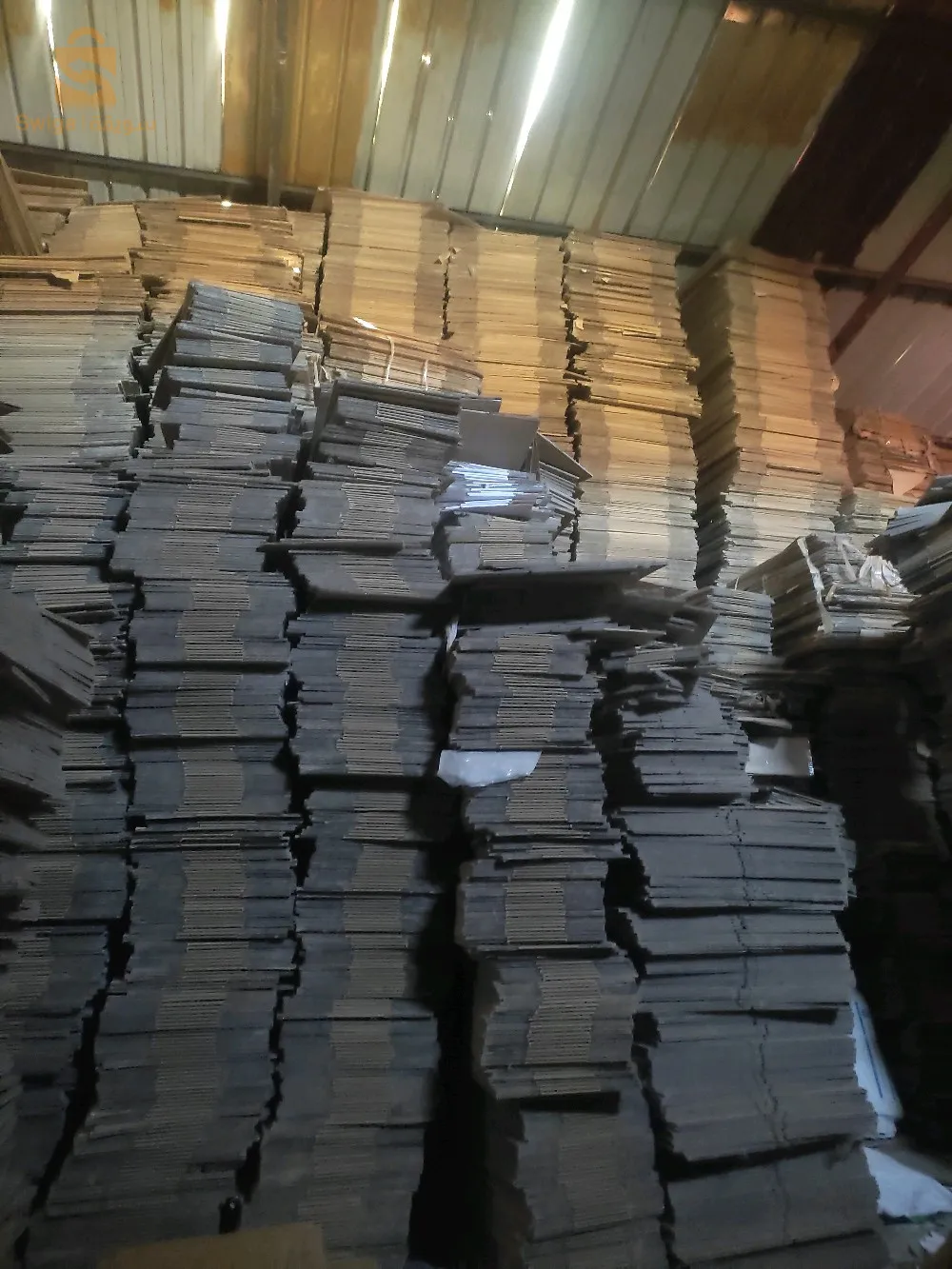 علب الكرطون المستعمل