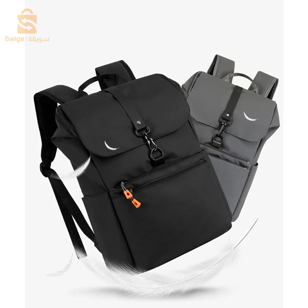 حقيبة أعمال أنيقة وعصرية مضادة للماء للجنسين - أسود