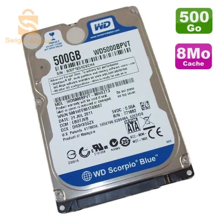 disque dur 500gb blue