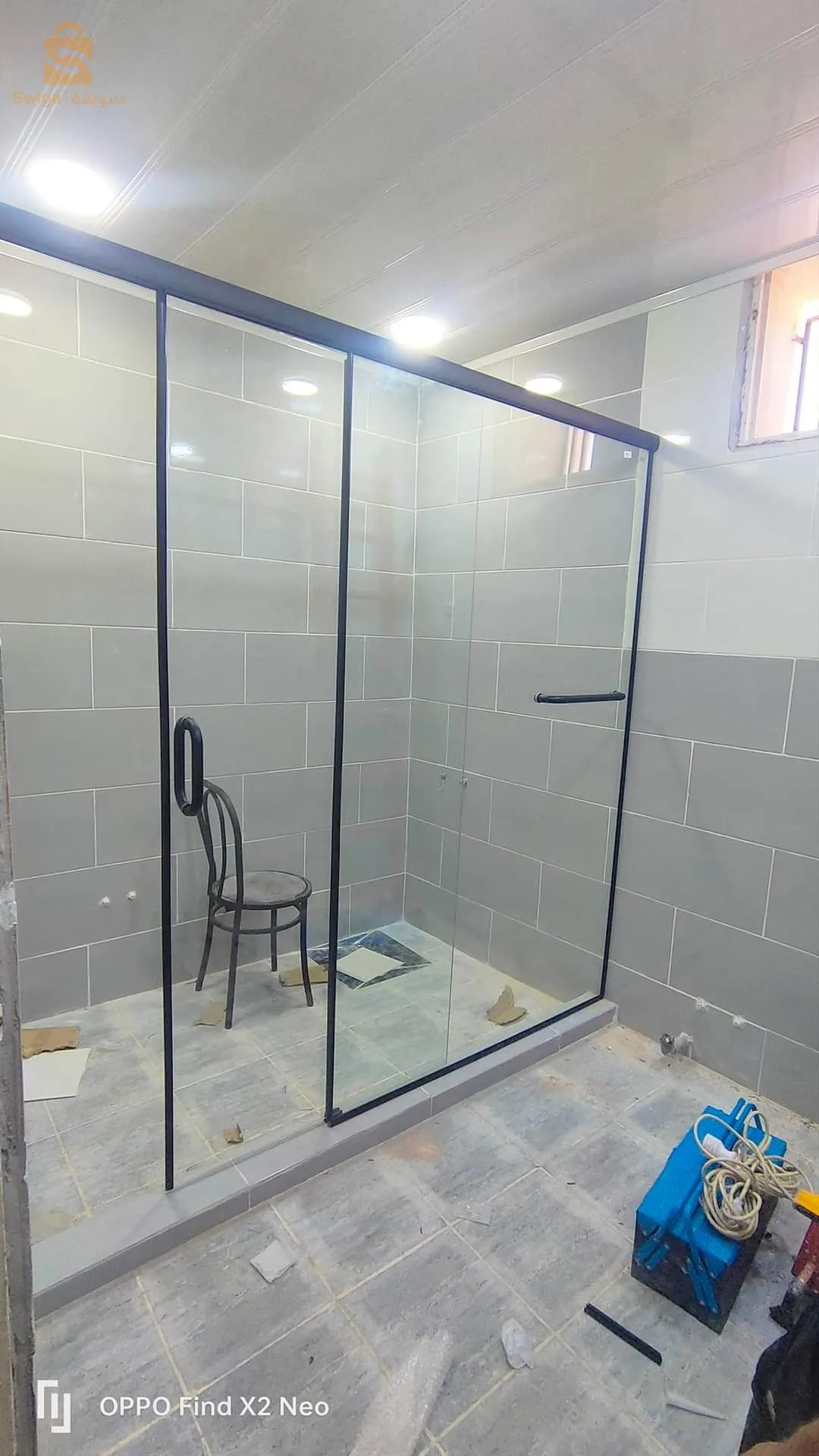 verre trempé cabine de douche